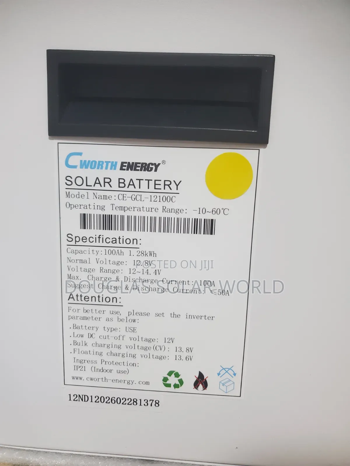 2kw Inverter, 1.3kwh Battery All-in-One Solar Power System