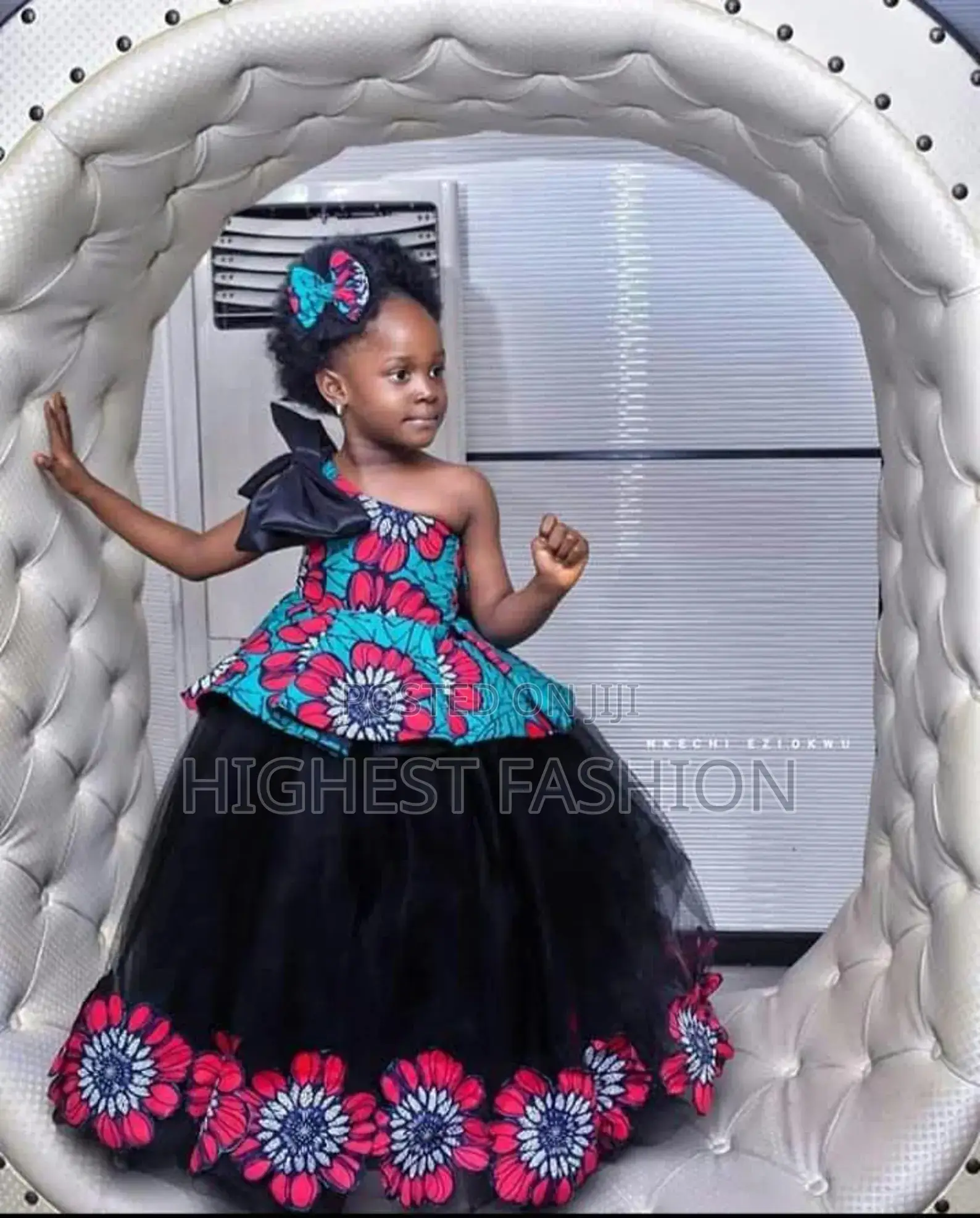 African Print Ball Gown
