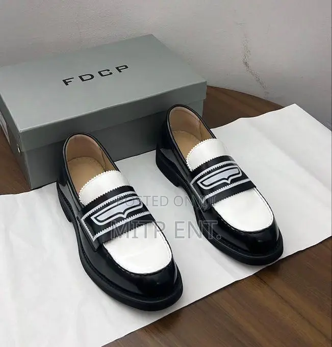 FCDP Men Loafers Shoe Black White