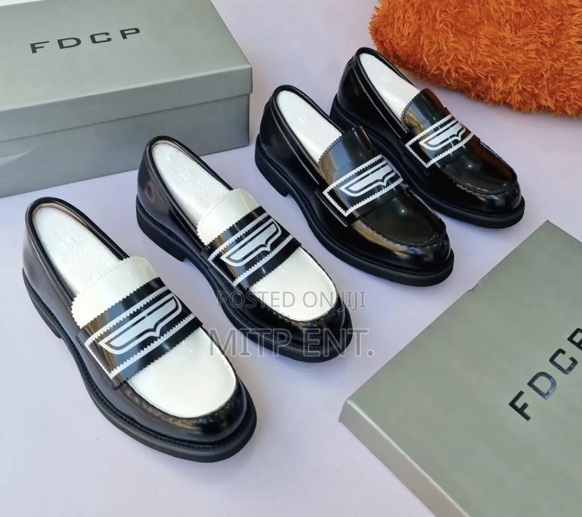 FCDP Men Loafers Shoe Black White