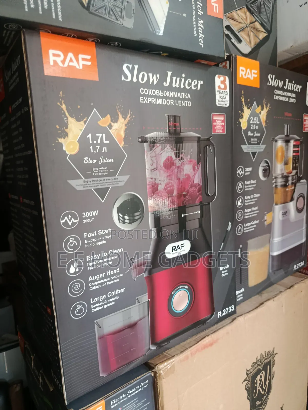 Raf Large Capacity Slow Juicer- 1.7l 300w