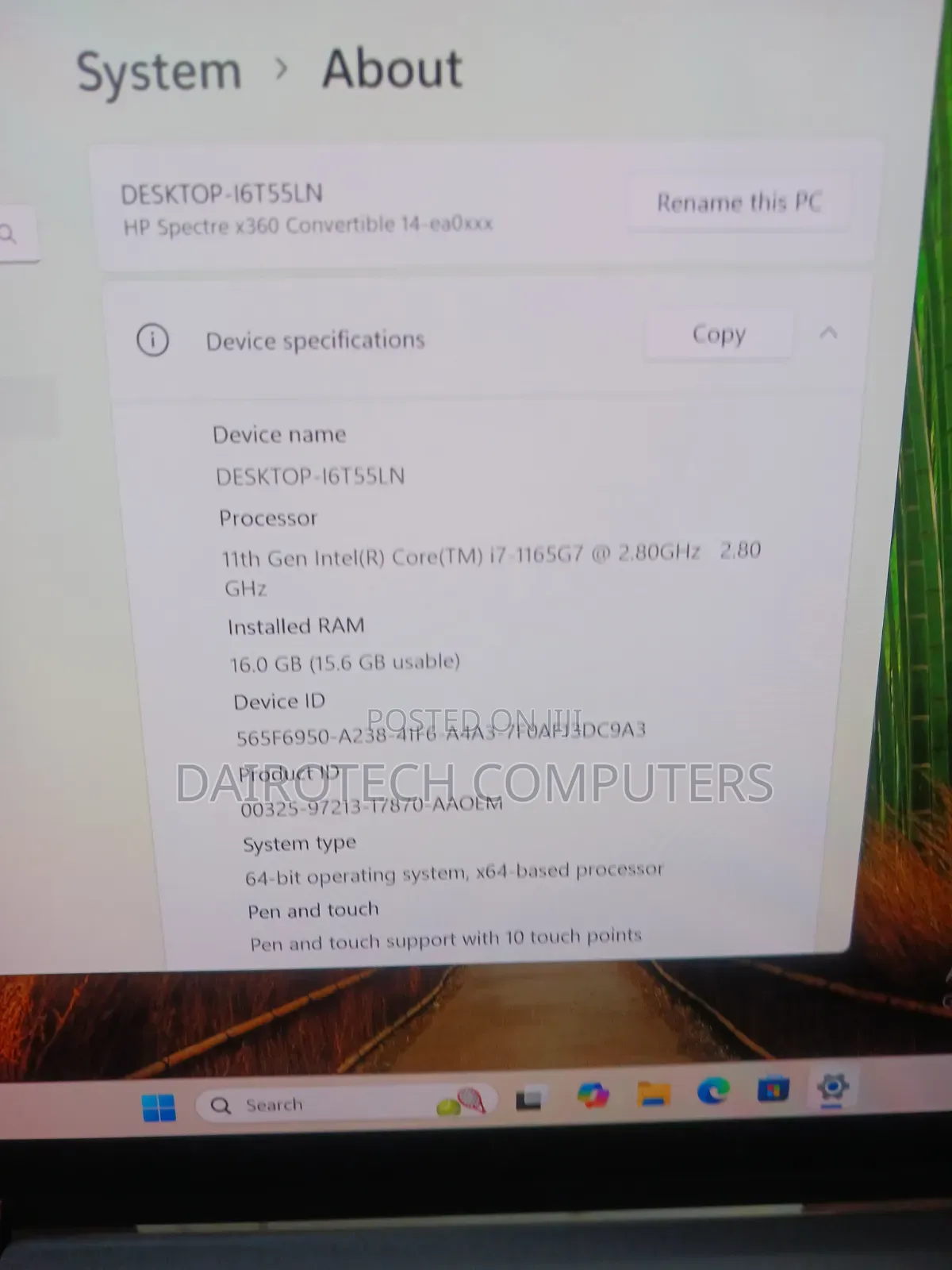 Laptop HP Spectre X360 13t 16GB Intel Core i7 SSD 1T