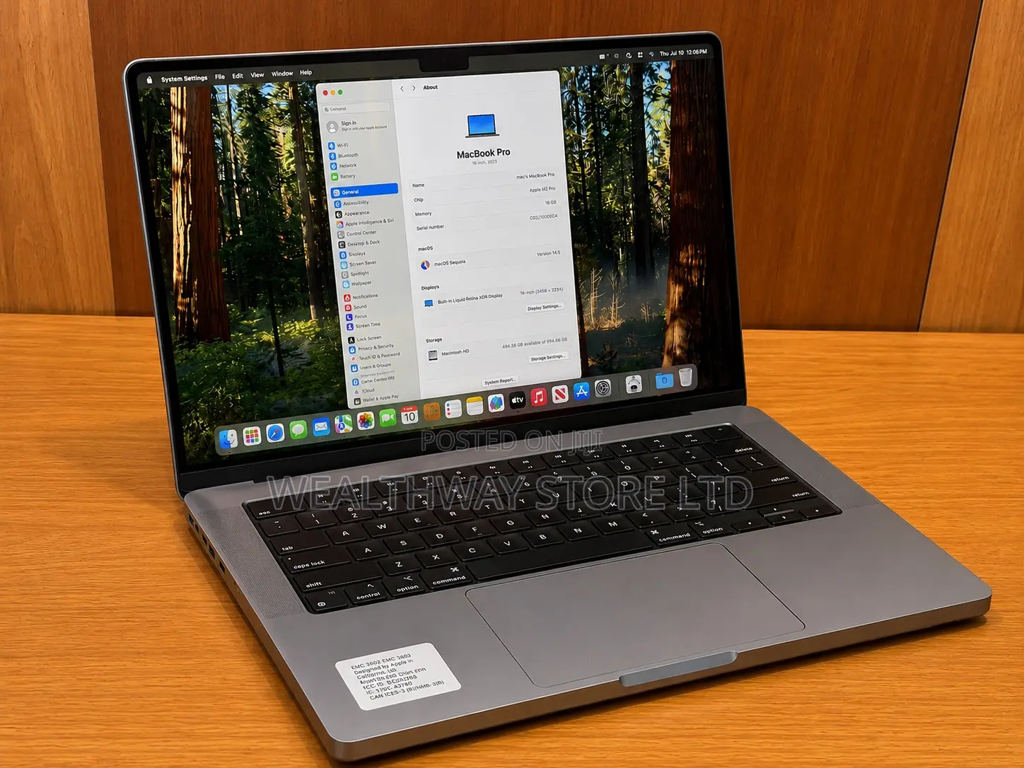 New Laptop Apple MacBook Pro 2023 M2 Pro 16GB Apple M2 SSD 512GB