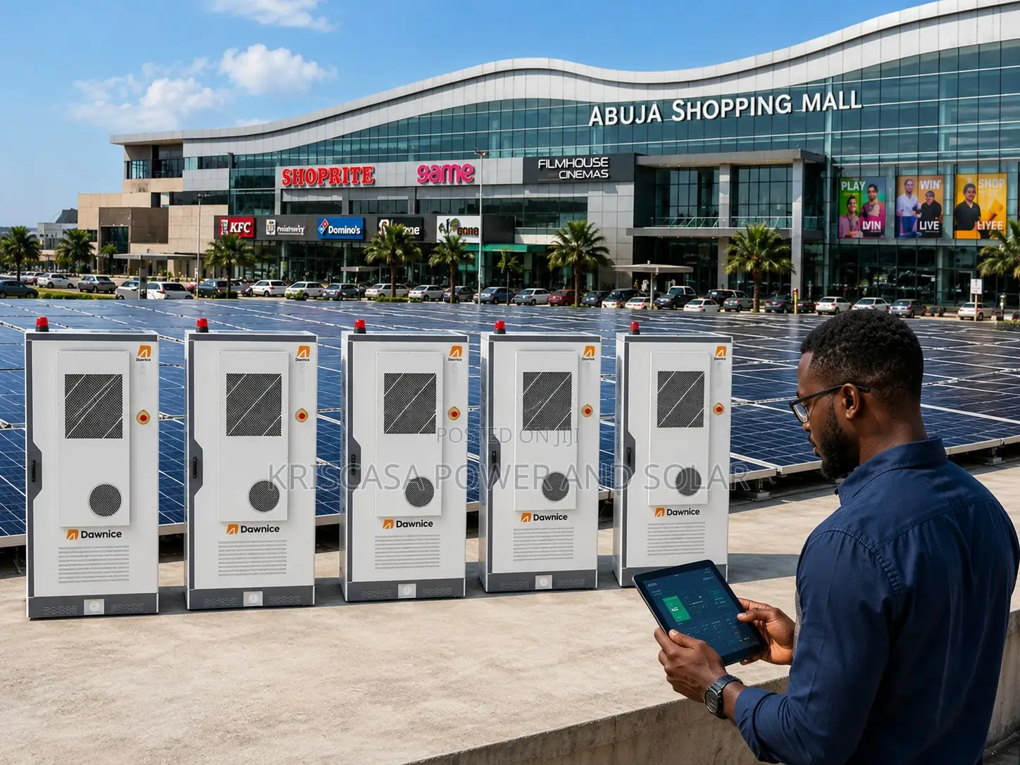 125kw 265kwh Ess Backup Power for Abuja Shopping Mall Pv System
