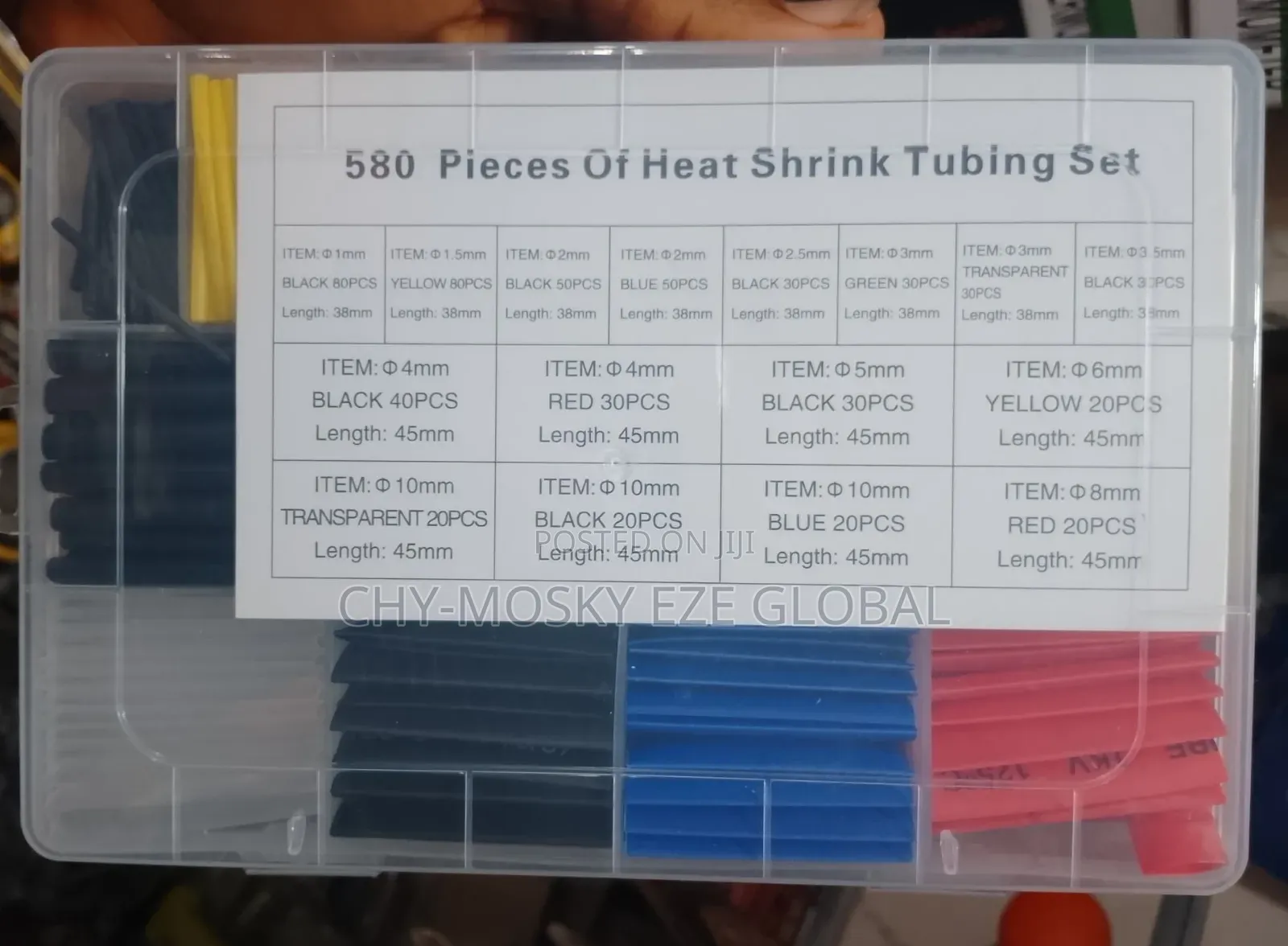 Heat of Shrink Tubing Set (580pcs)