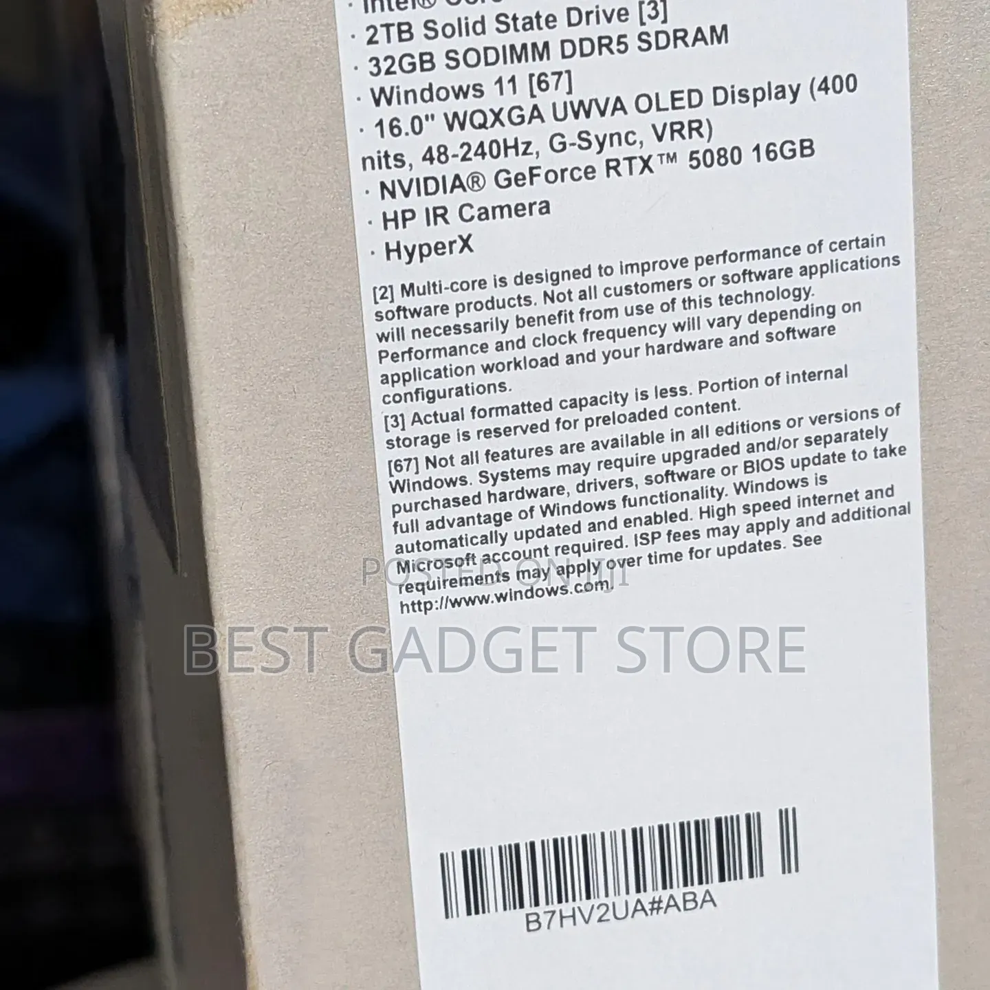 New Laptop HP Omen Max 16 32GB Intel Core Ultra 9 SSD 2T