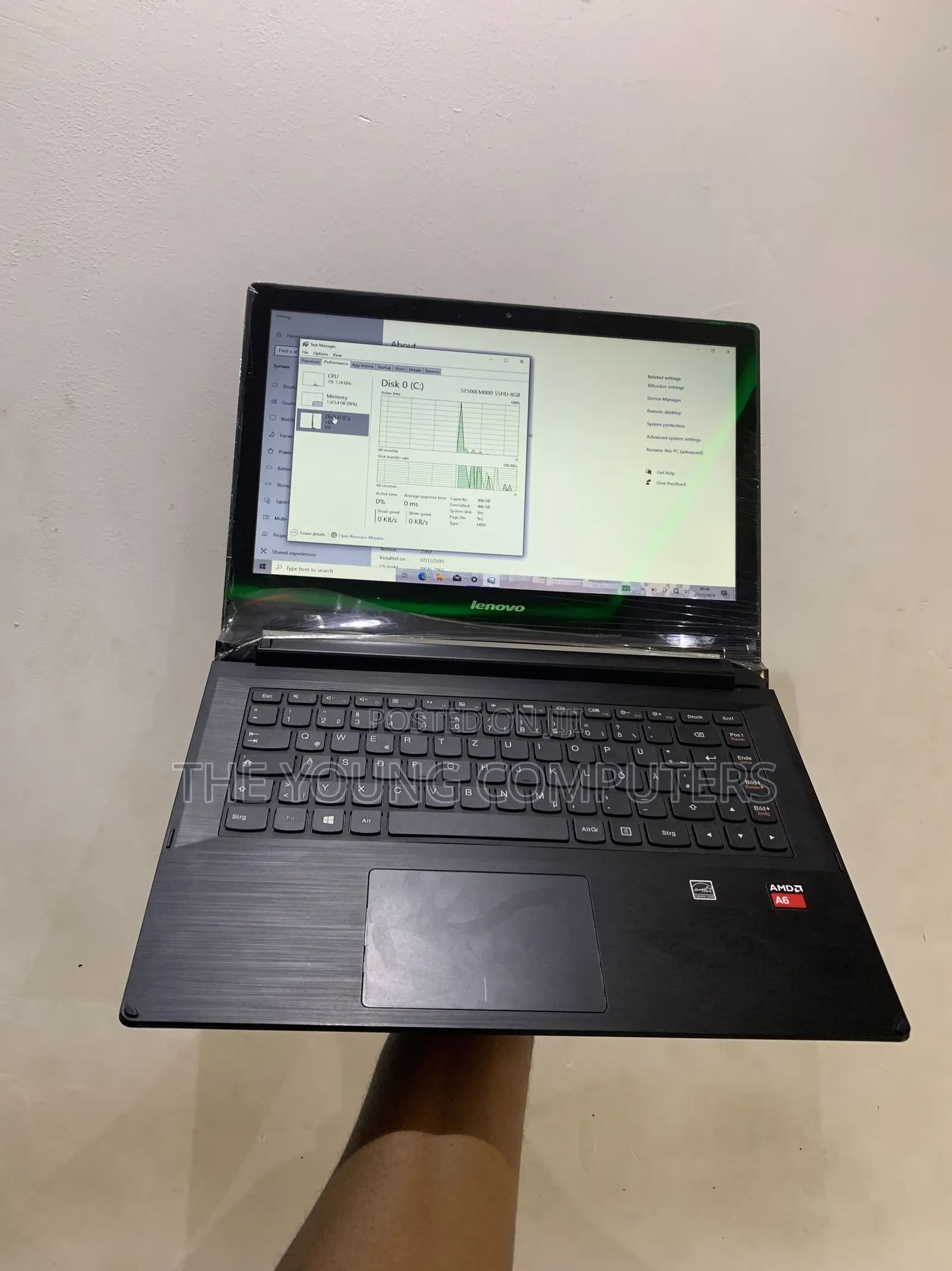 Laptop Lenovo Flex 2 4GB AMD A6 HDD 500GB