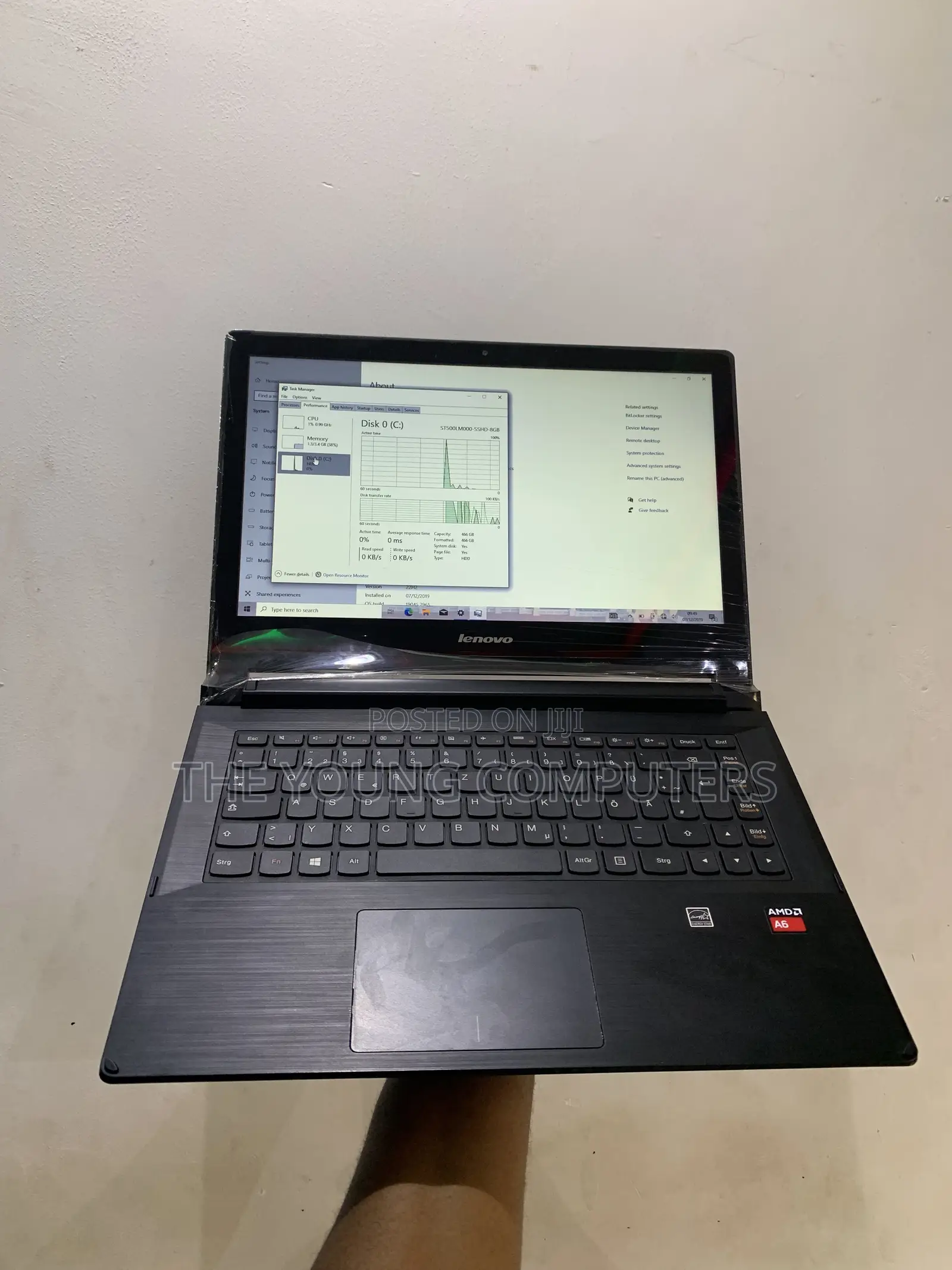 Laptop Lenovo Flex 2 4GB AMD A6 HDD 500GB