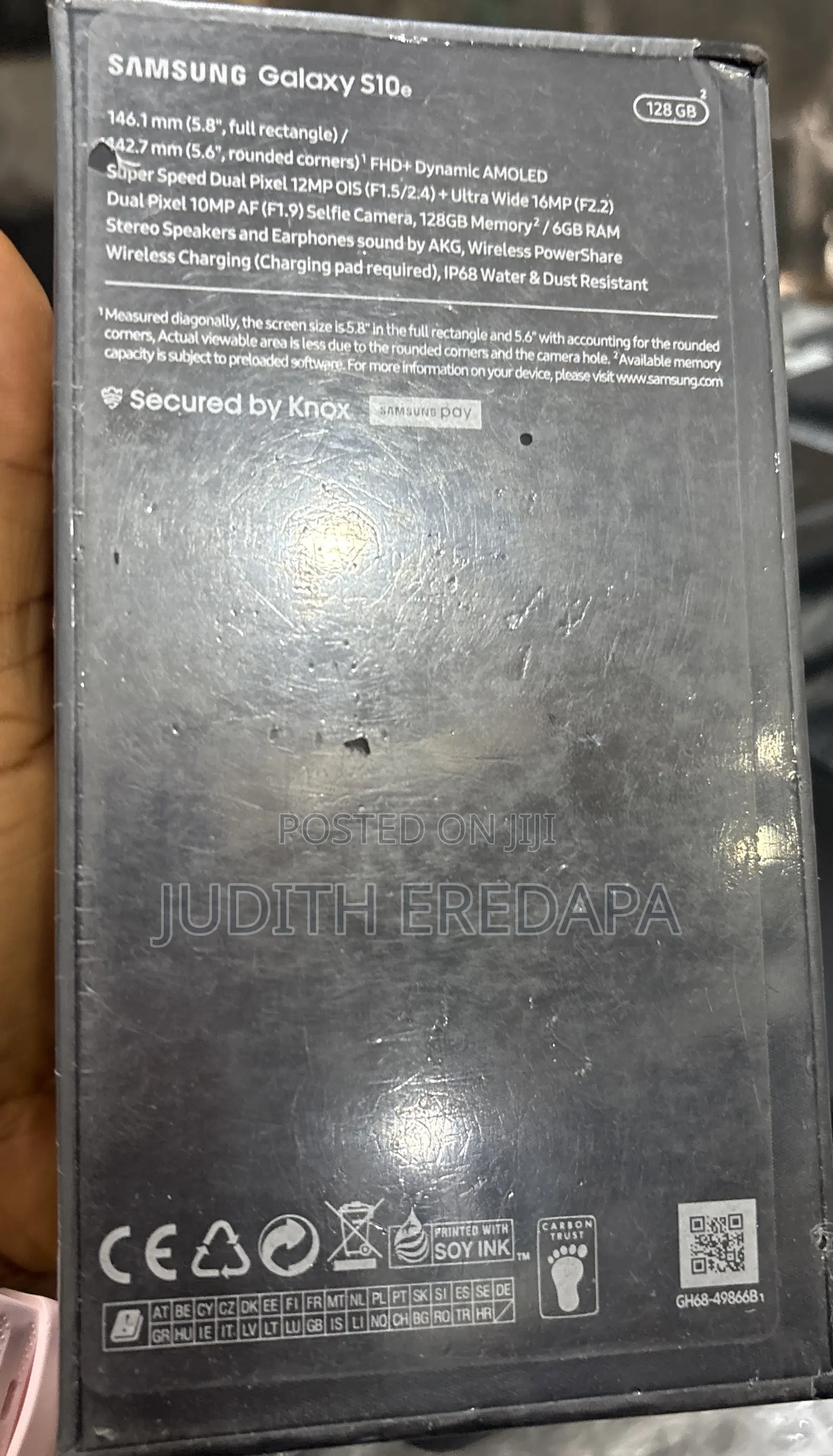 New Samsung Galaxy S10e 128 GB Blue