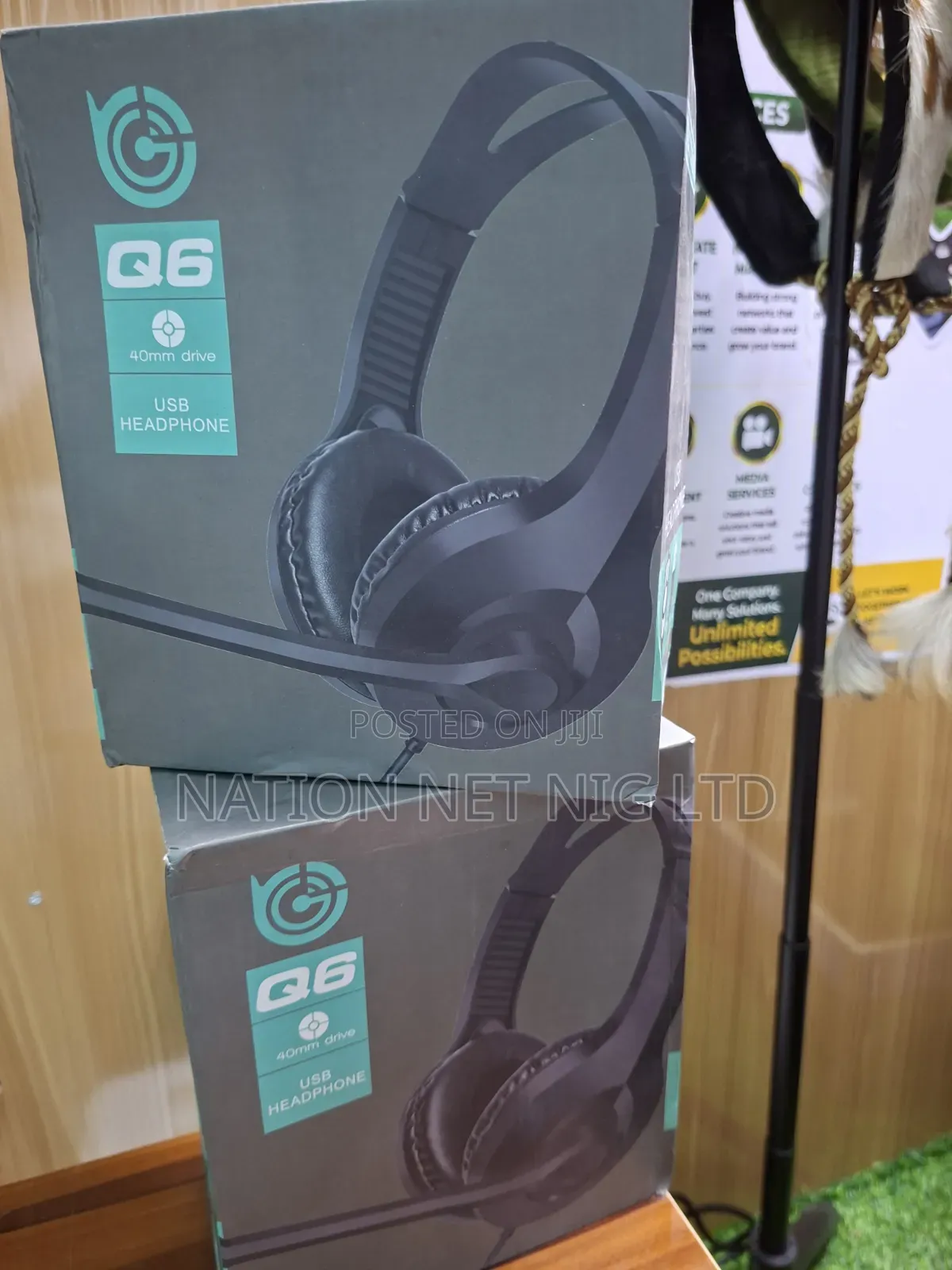 Q6 40mm Drive Usb Headphone