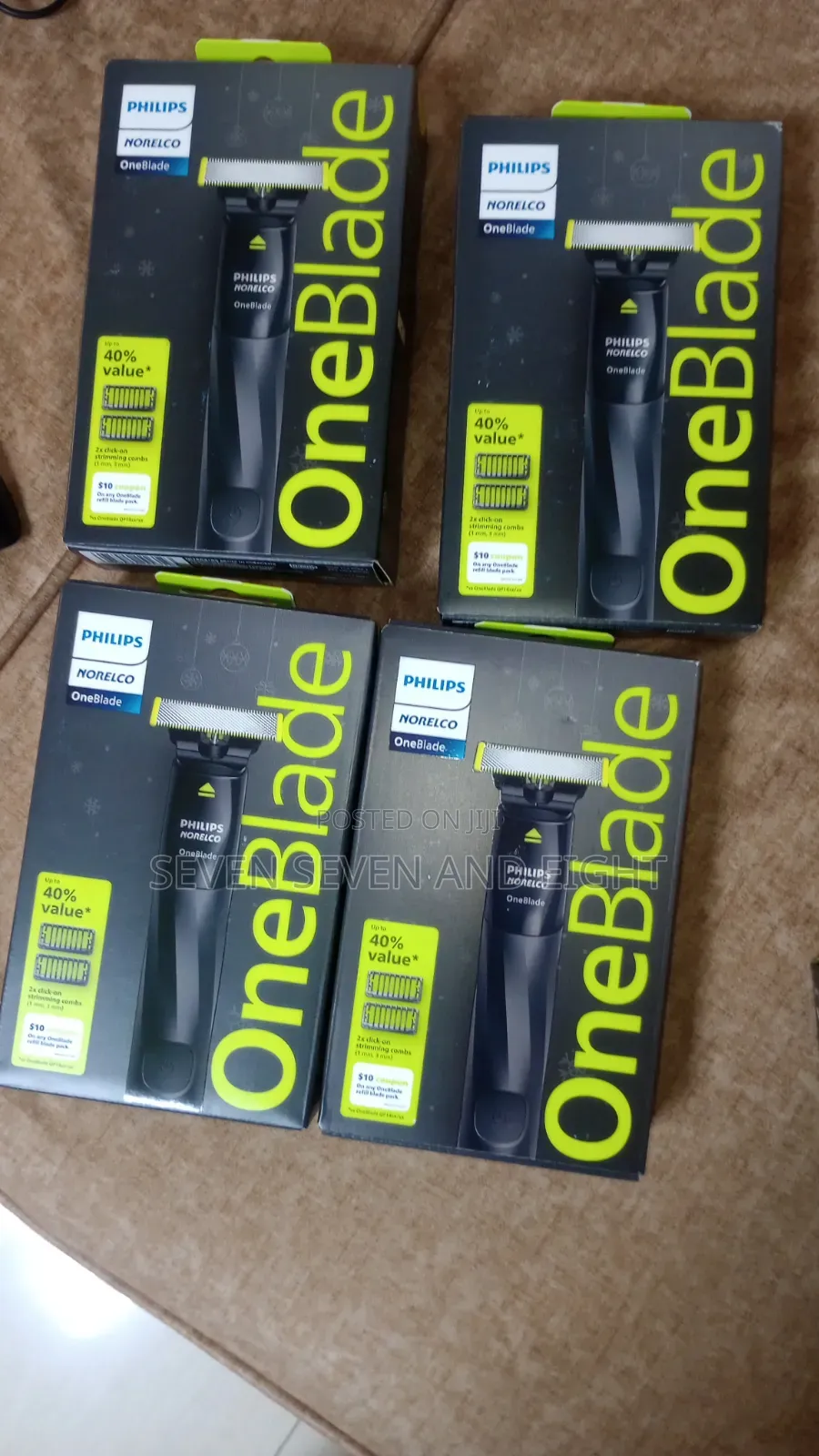 Philips Norelco Oneblade Men's Wet Dry Trimmer Shaver With 2 Combs