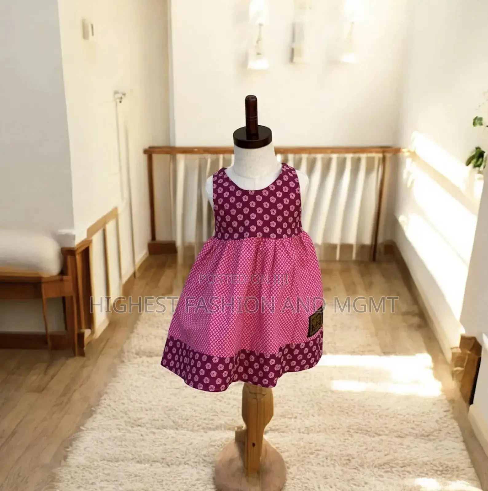 Girls Dress-Pink Florals