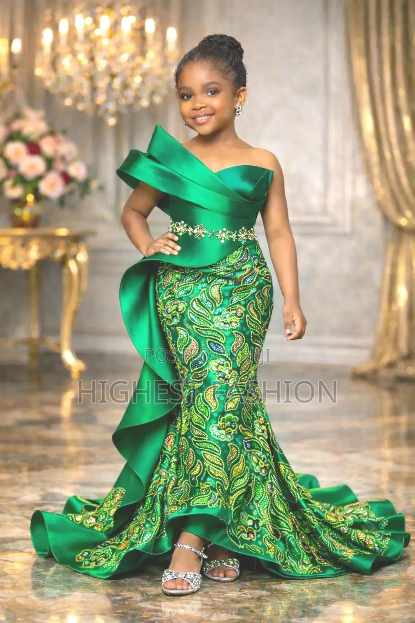 Mummy and Me Asoebi Style Couture Dress