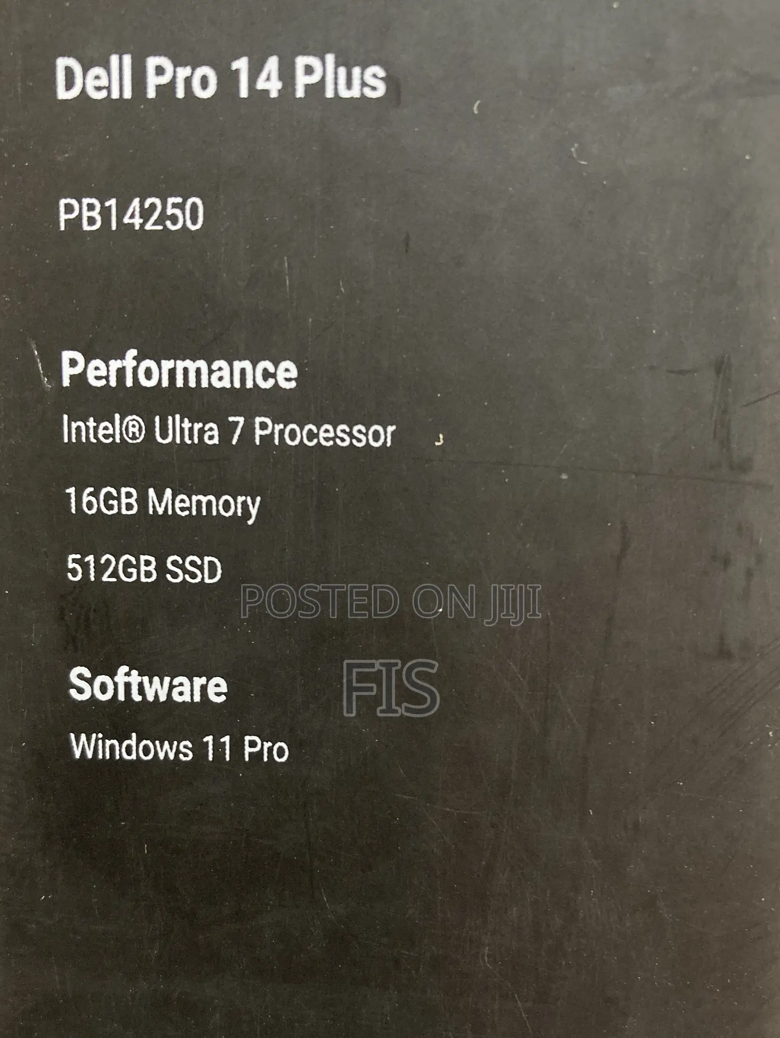 New Laptop Dell Pro 14 64GB Intel Core Ultra 7 SSD 1T
