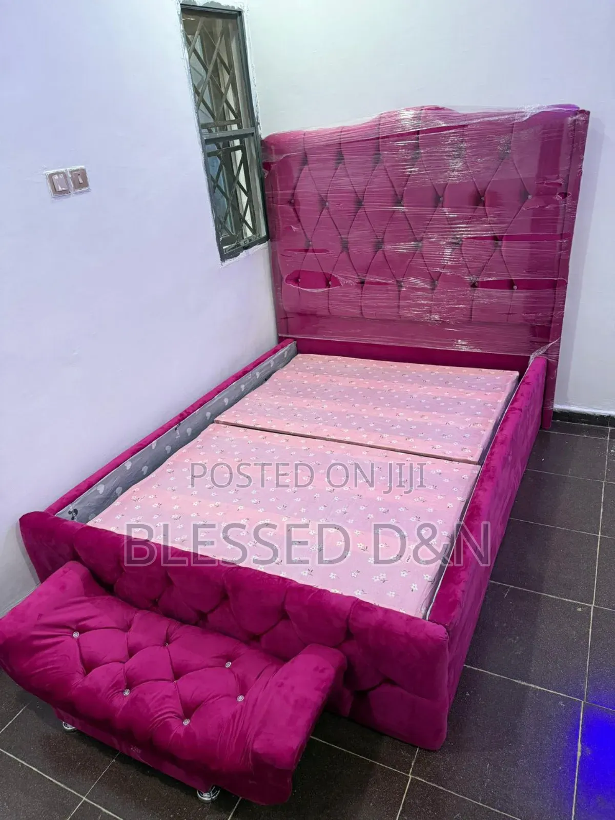 Quality Luxury 4.Half by 6 Paded Bed Frame