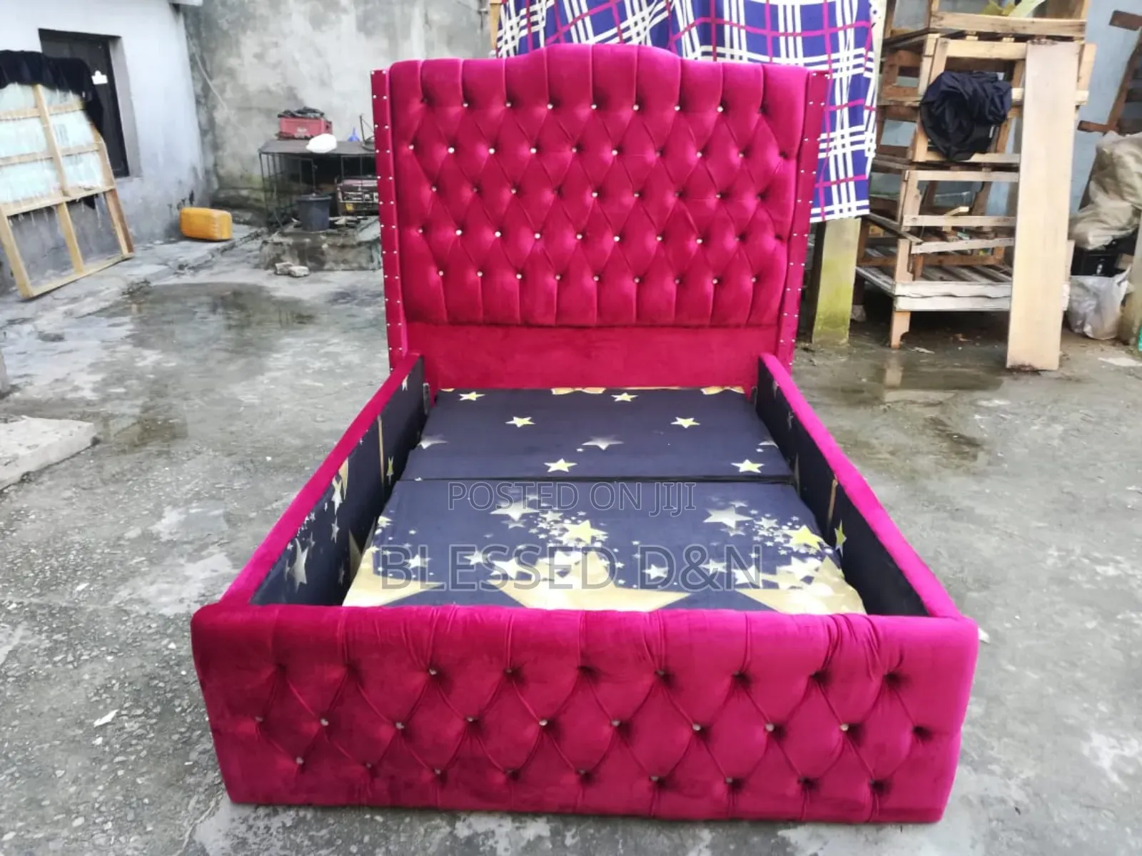 Quality Luxury 4.Half by 6 Paded Bed Frame