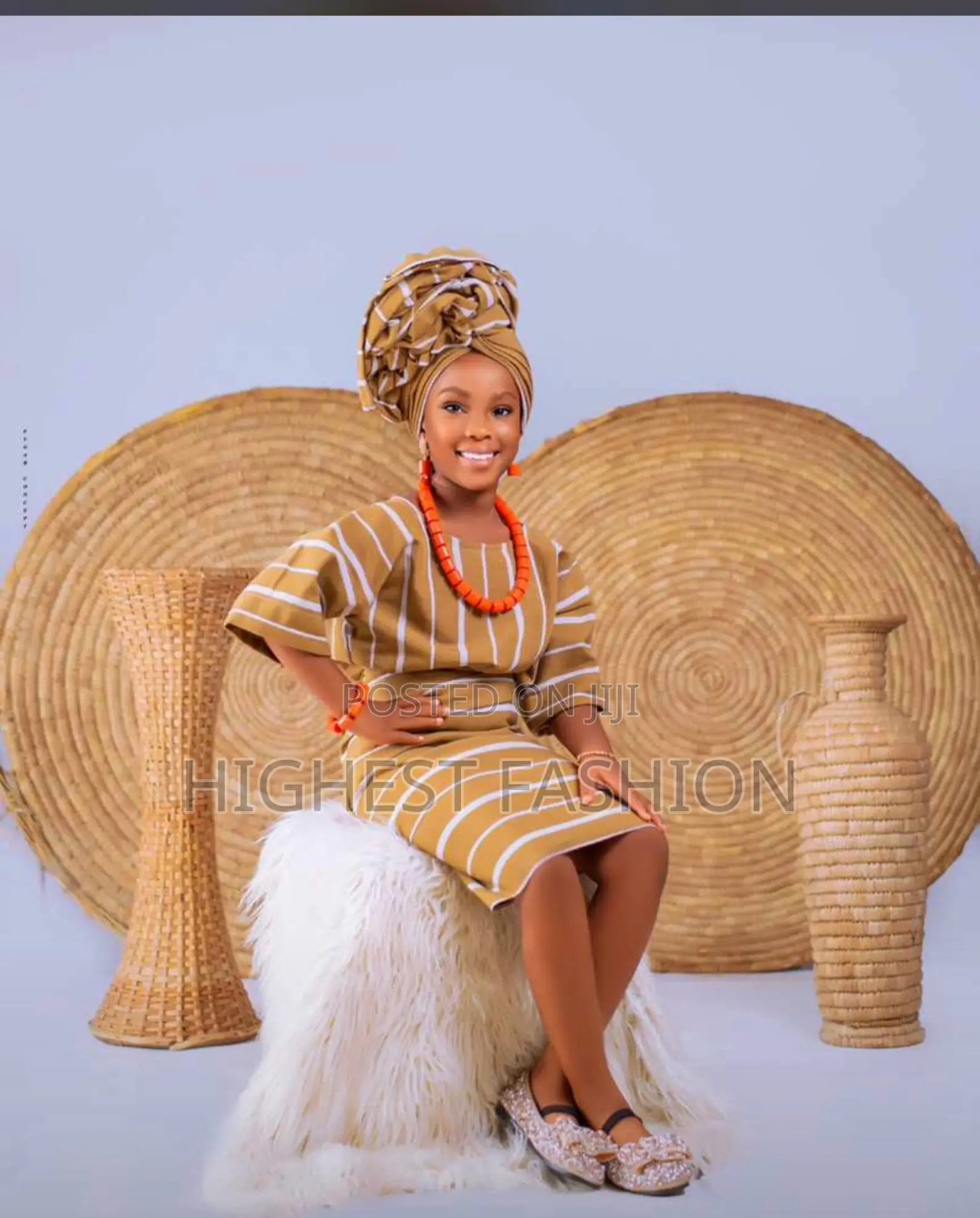 African Traditional Female Aso Oke