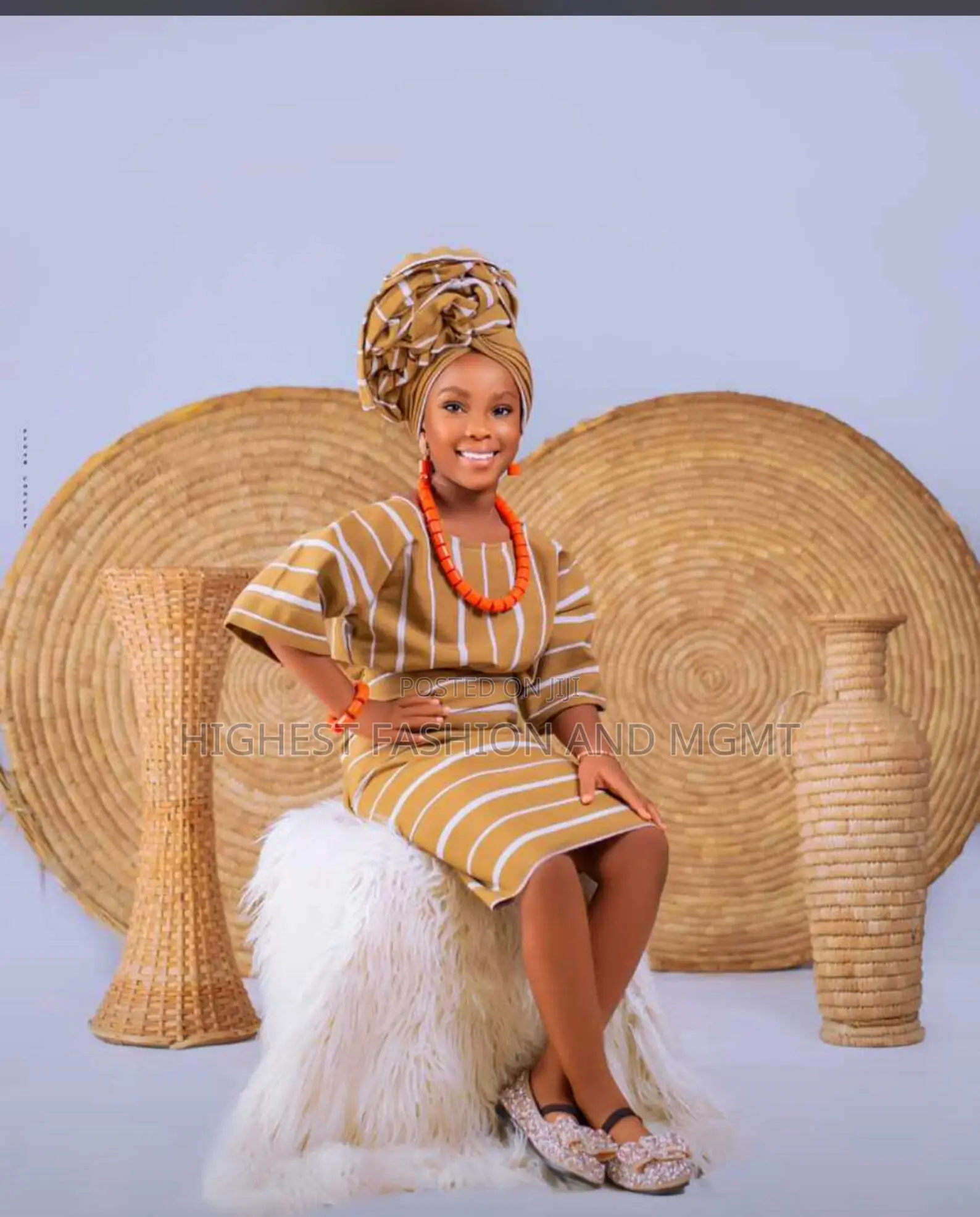 African Traditional Female Aso Oke