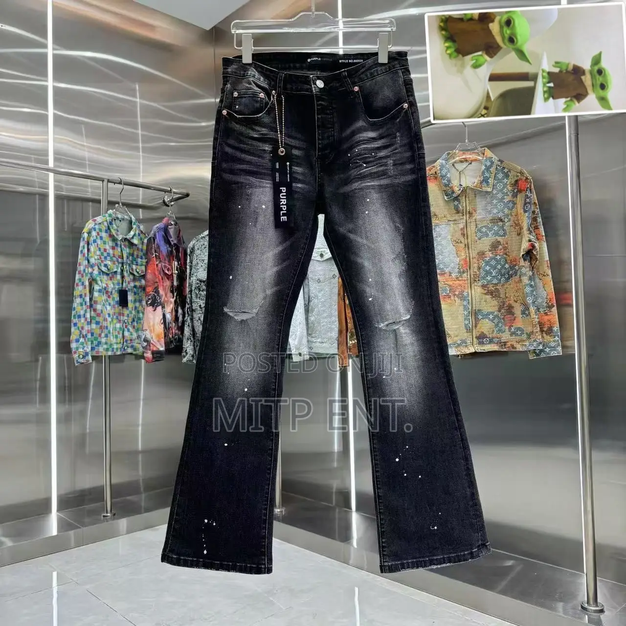 Luxury Purple Brand Men’S Boot Cut Jeans