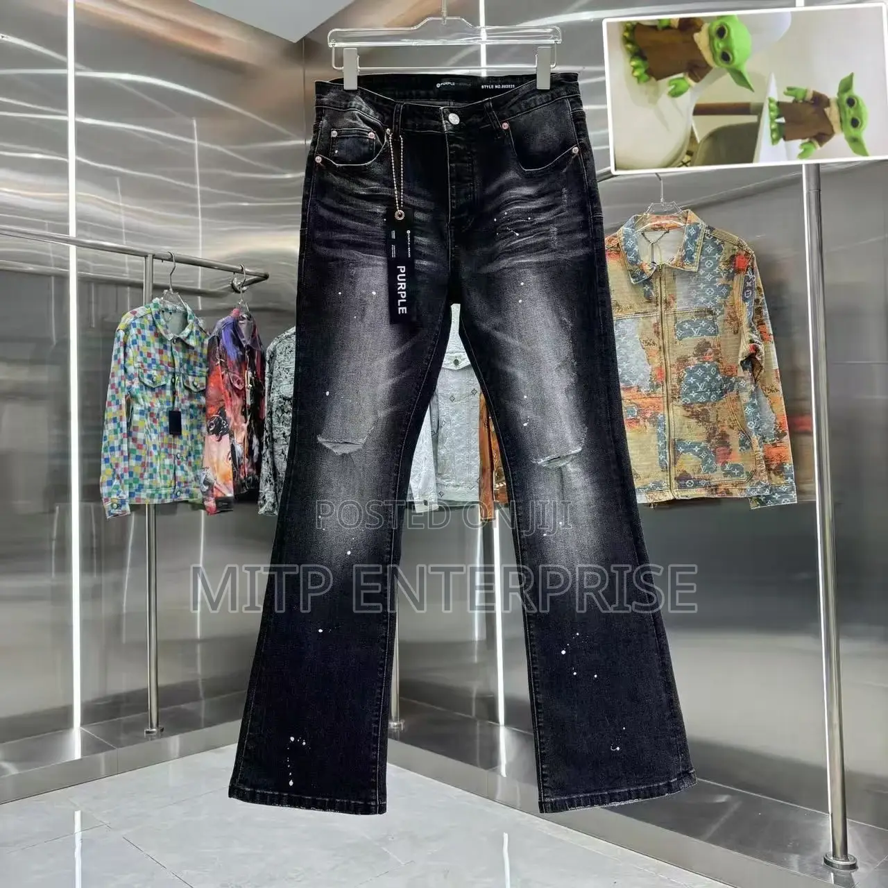 Premium Quality Purple Men Boot Cut Jeans