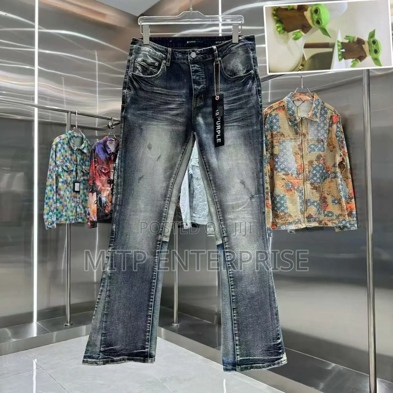 Premium Quality Purple Men Boot Cut Jeans
