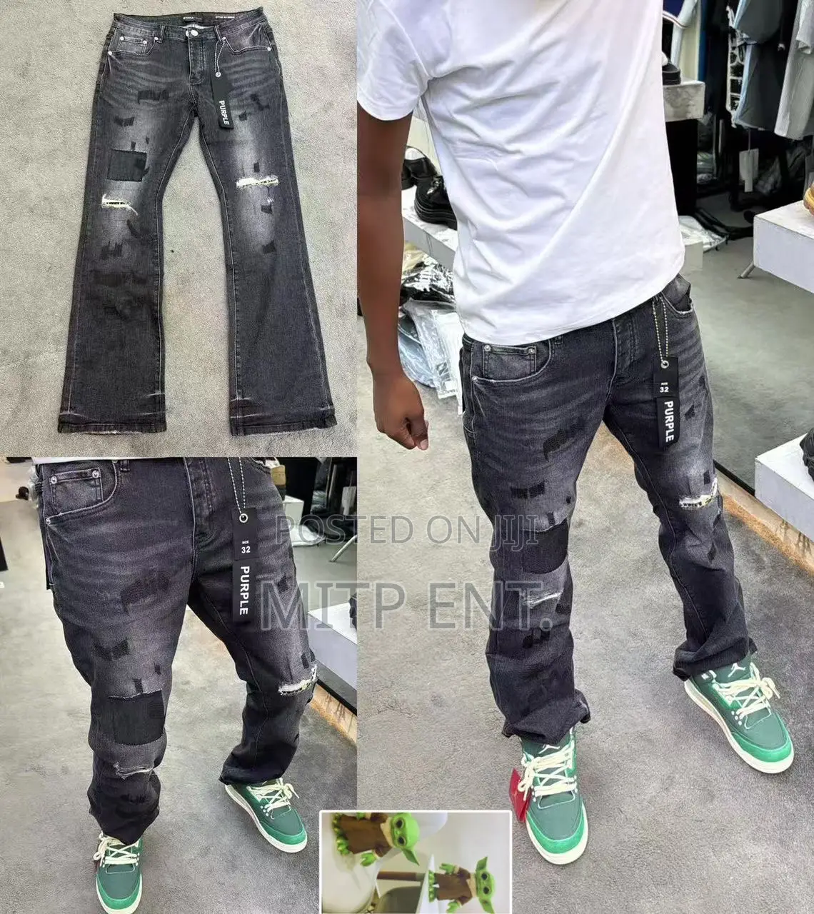 Luxury Purple Brand Men’S Boot Cut Jeans