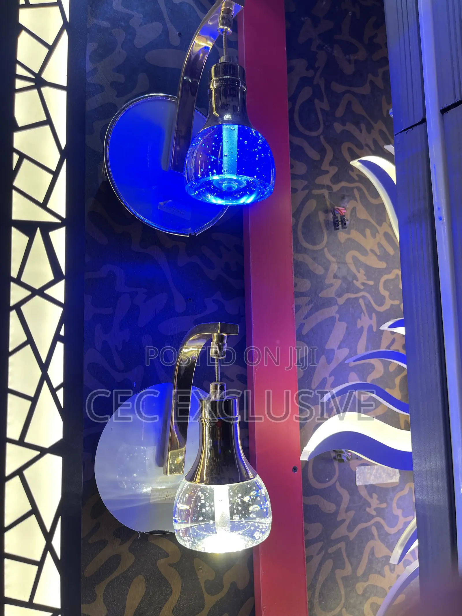 Crystal Clear Half Egg Shape Led Wall Brackets