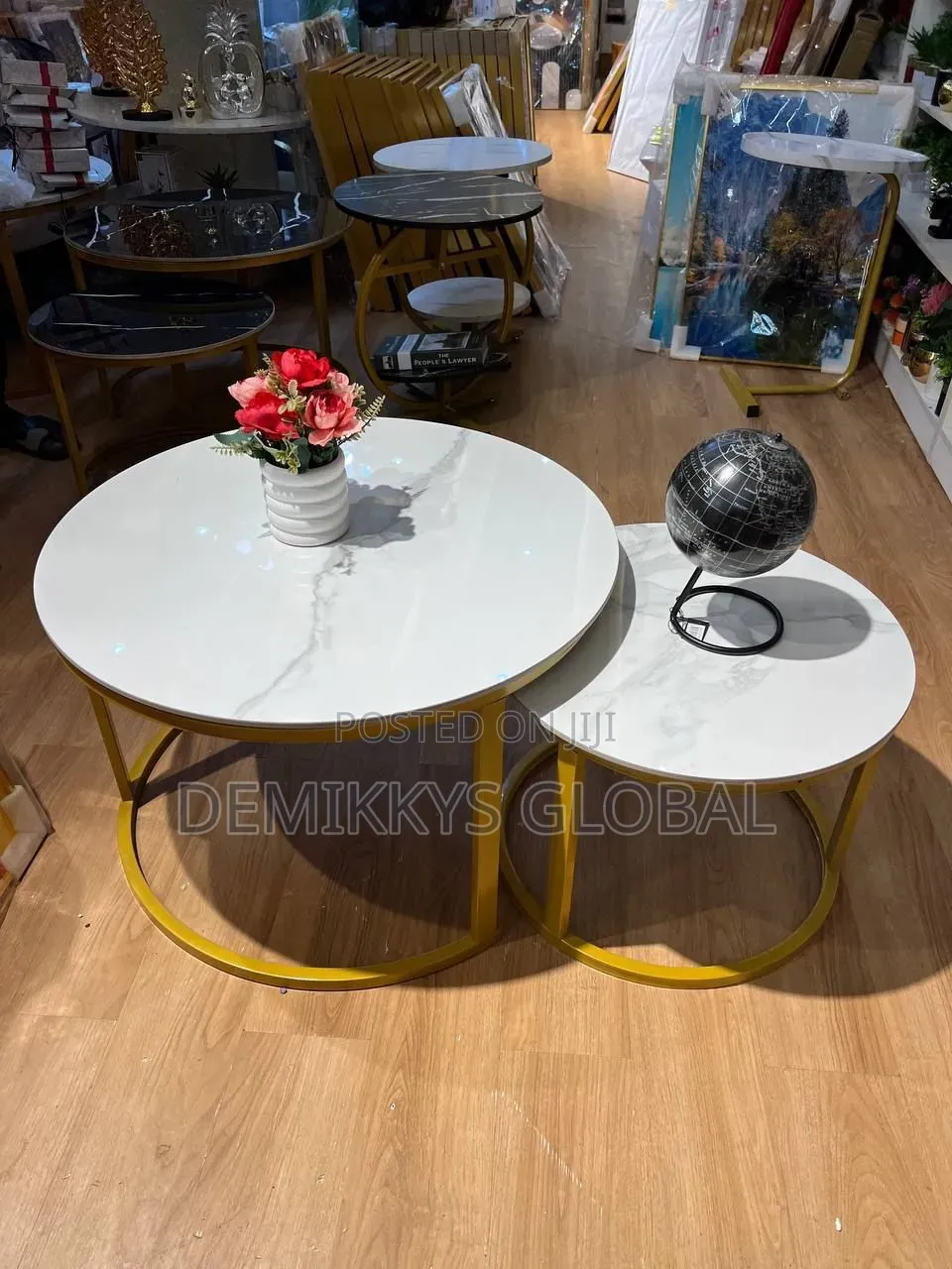 Marble Centre Table 2 in 1