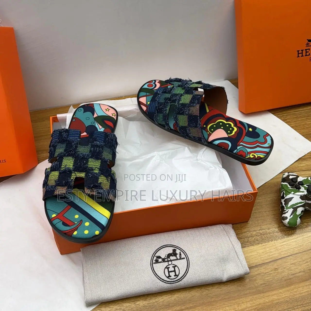 Quality Luxury New Hermes Men Pam Slippers