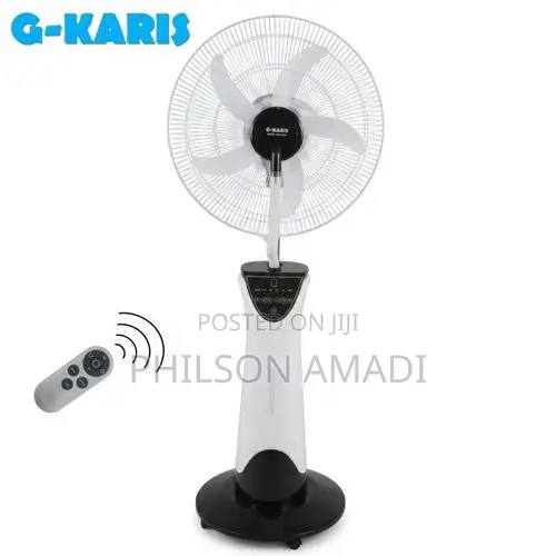 G-Karis 18" Rechargeable Water Mist Fan + Remote Control.3mode.9speeds