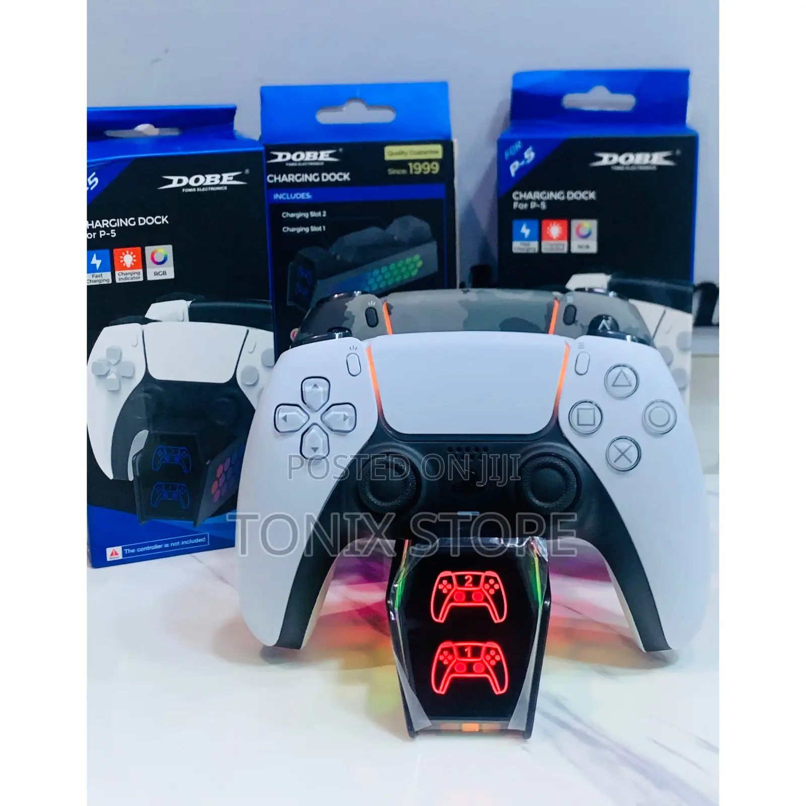 Dobe Dual Charging Dock for Ps5 Pad and Dual Sense Edge