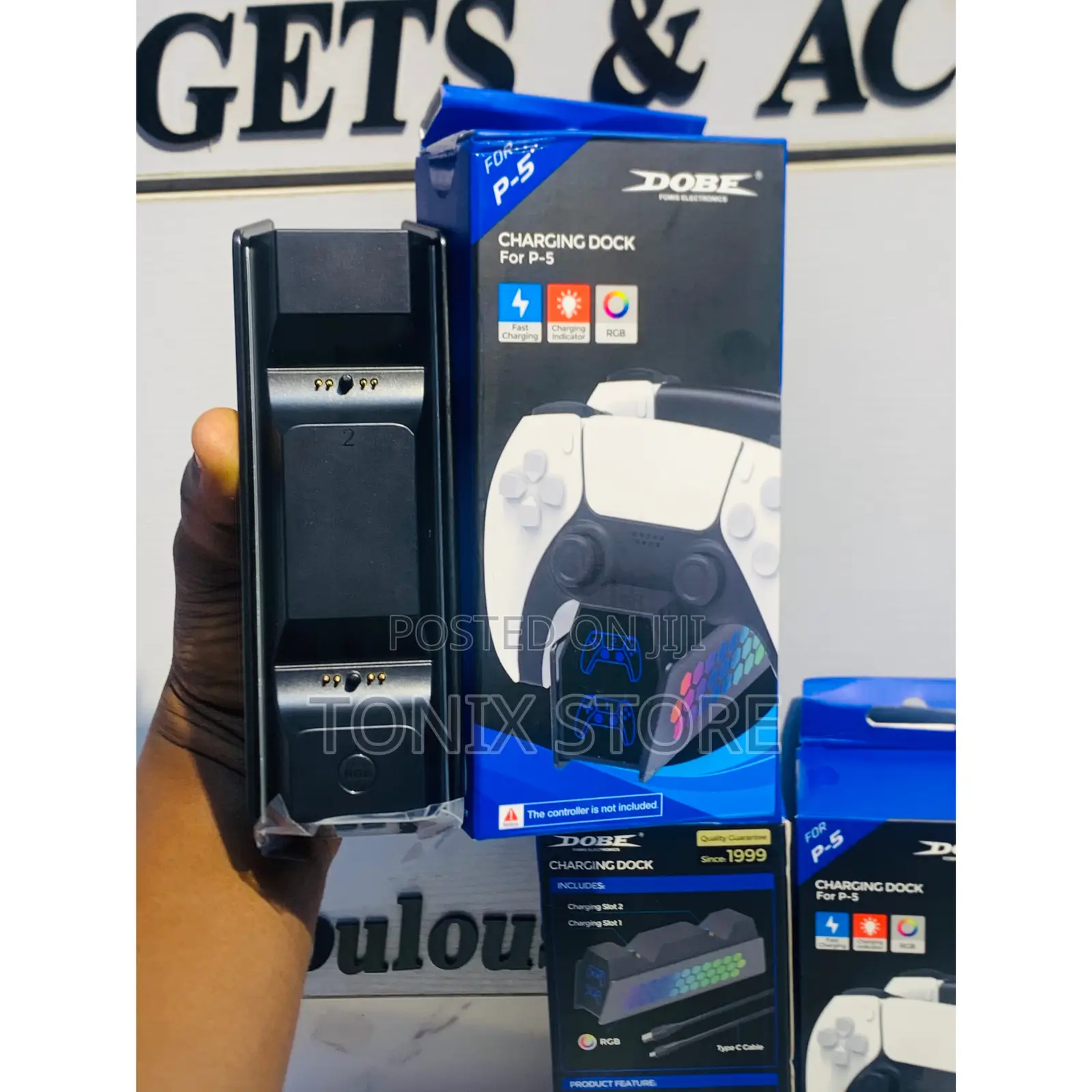 Dobe Dual Charging Dock for Ps5 Pad and Dual Sense Edge