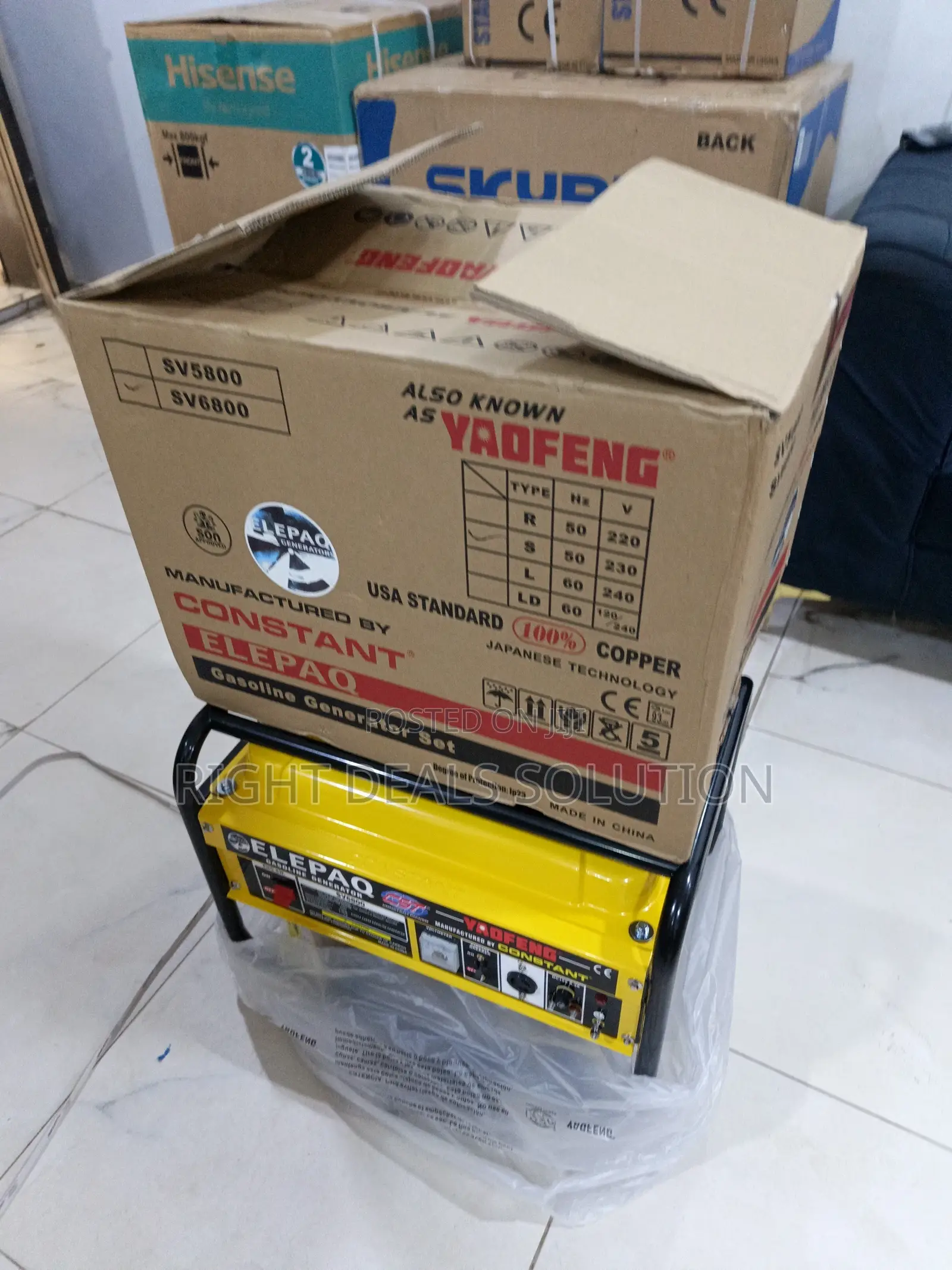 Elepaq Sv5800 Portable Petrol Generator