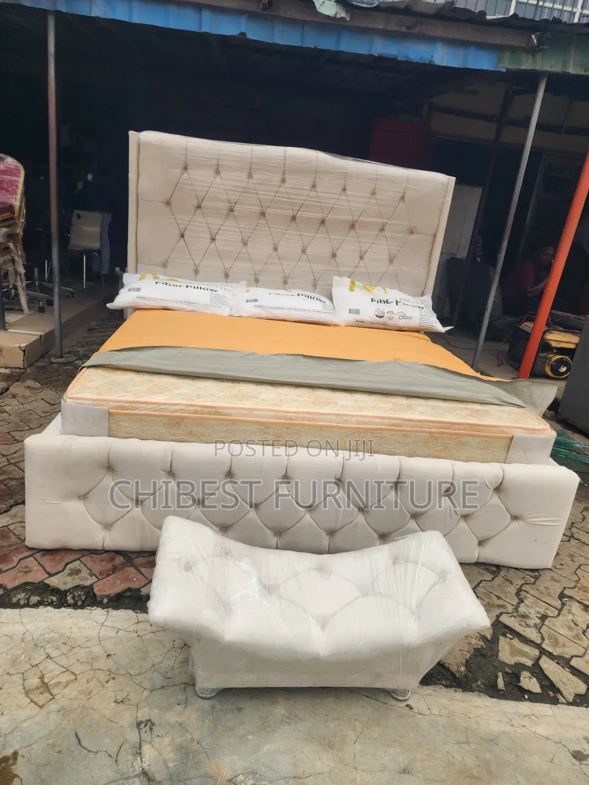 Brand New 6by6 Upholstery Padded Bed