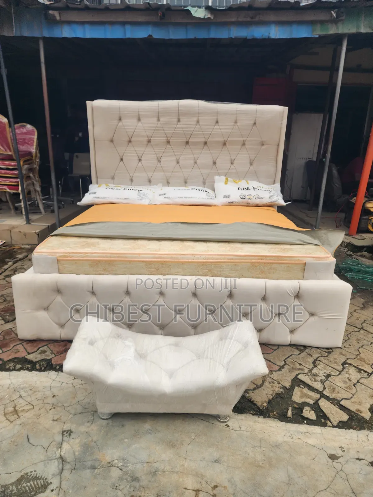 Luxury 6by6 Bed Stand With Footrest