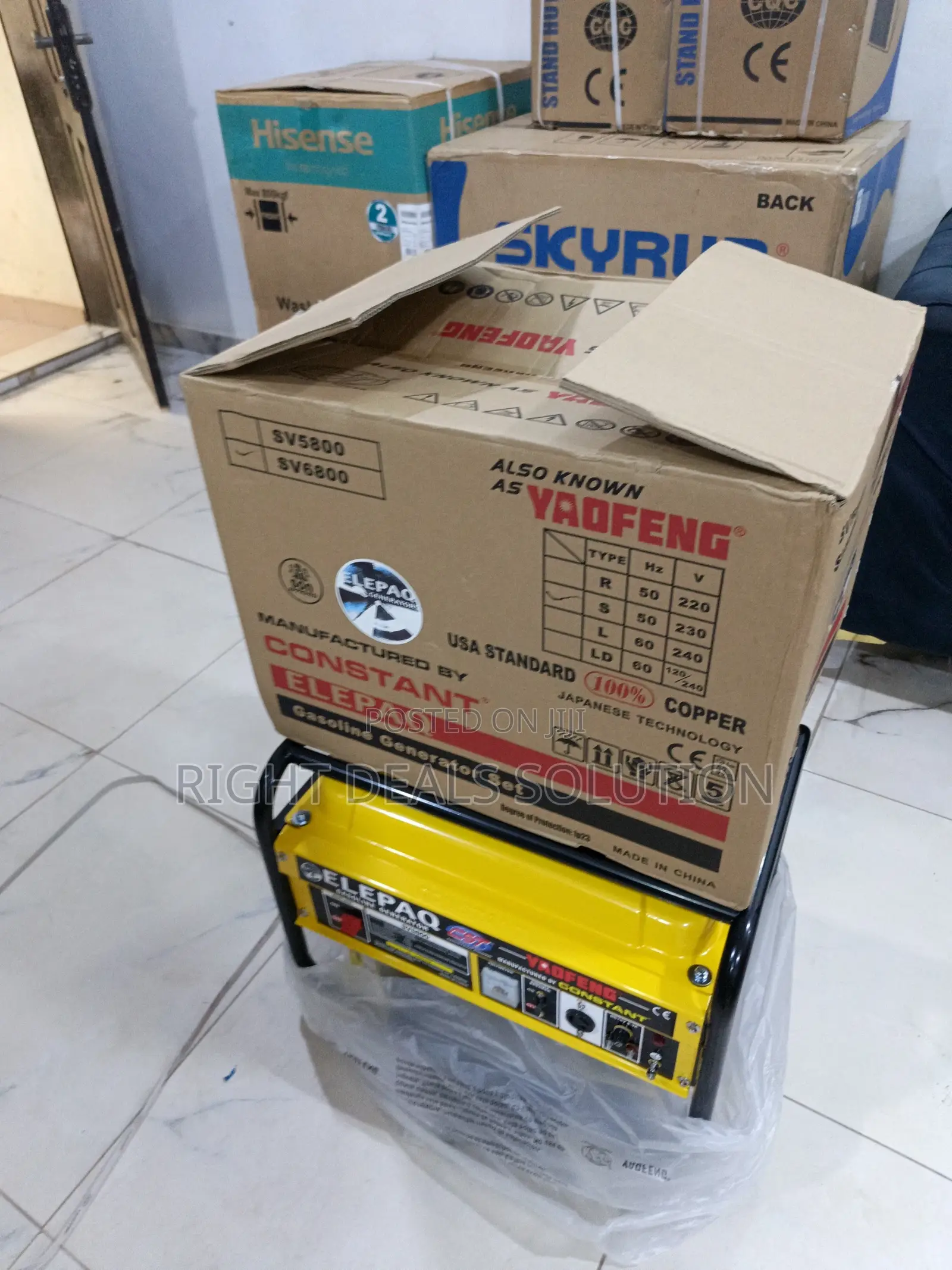 Elepaq Sv6800 Heavy Duty Generator
