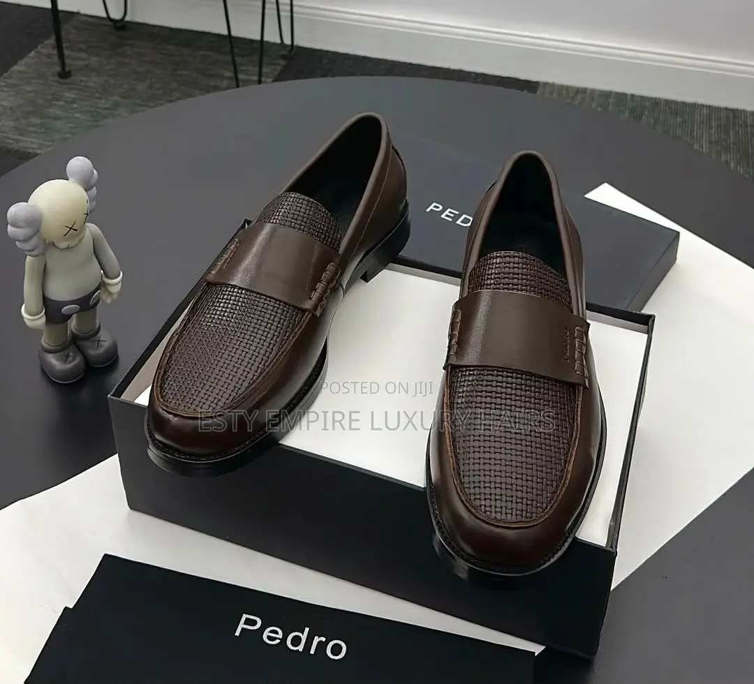 New Pedro Quality Luxury Men Leather Loafer Shoe