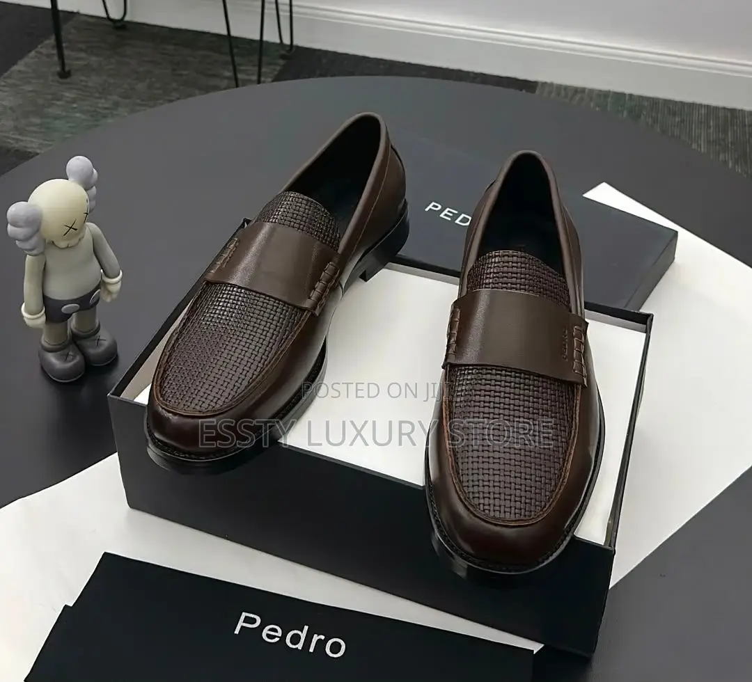 New Pedro Quality Luxury Men Leather Loafer Shoe