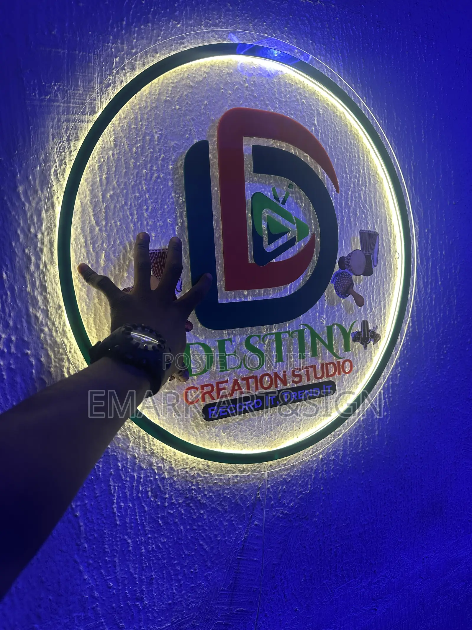 Round Indoor Sign