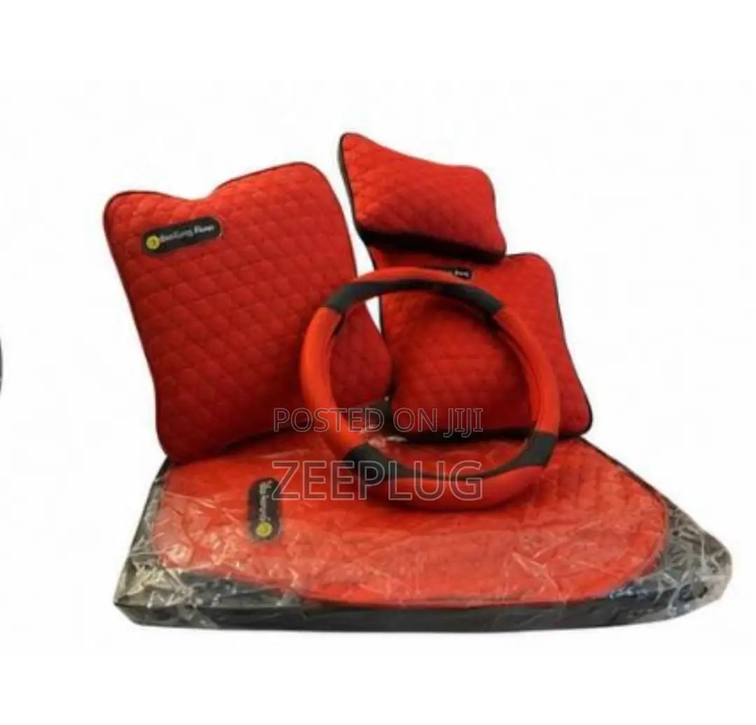 Premium Leather Car Seat Cover Full Set With Floor Mats Pillows
