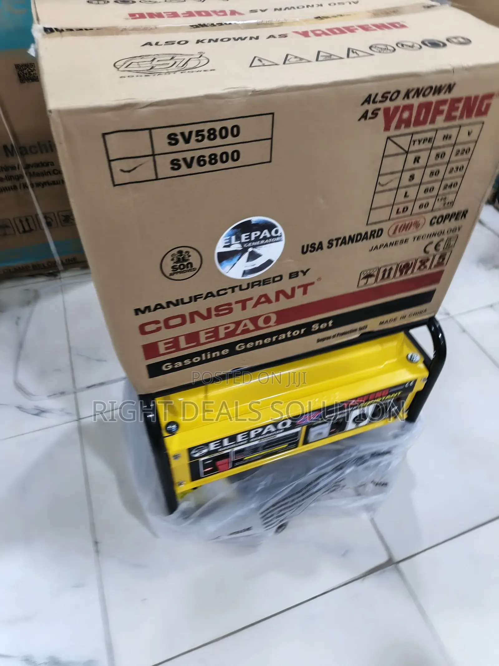 Elepaq Sv6800 Powerful Petrol Generator