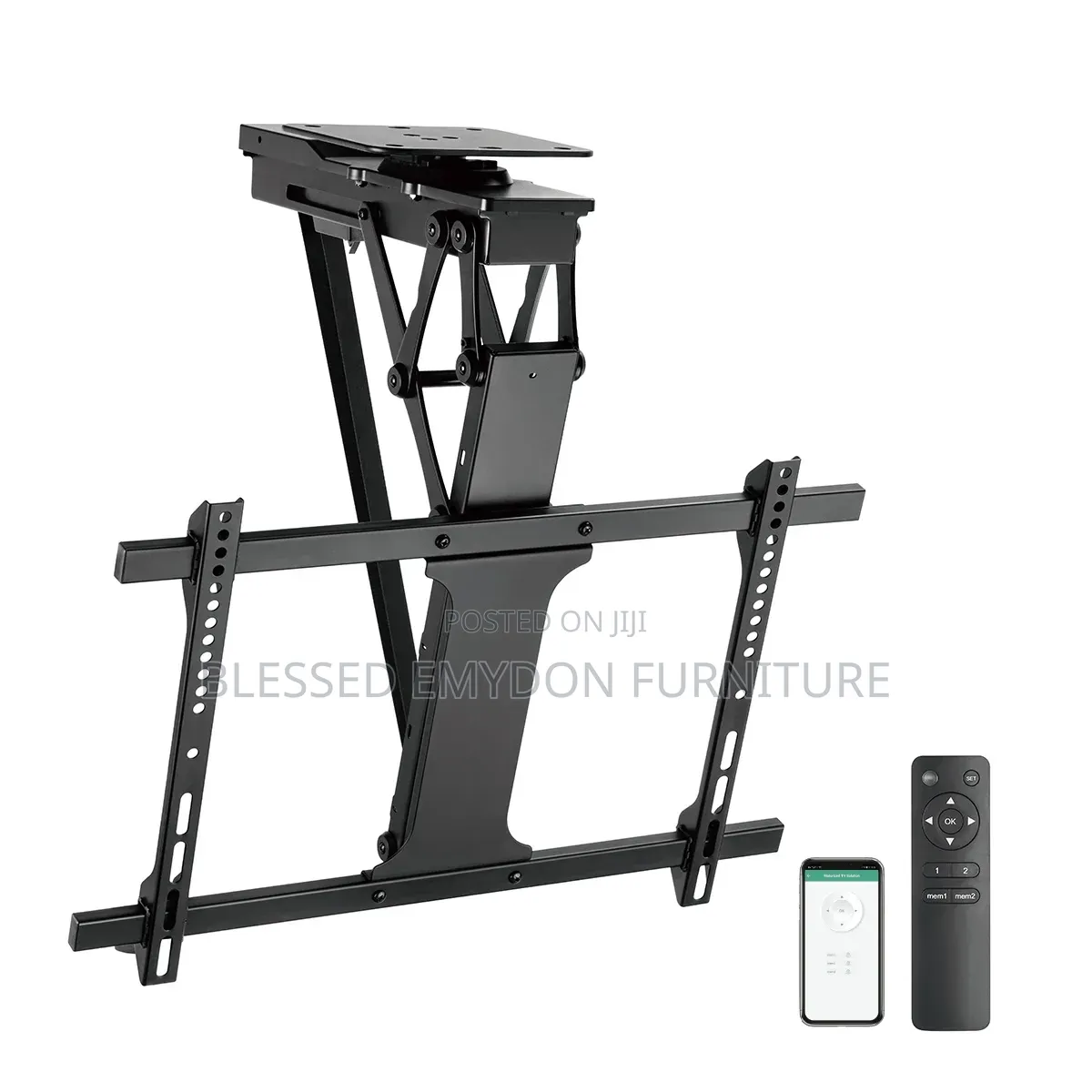 Large Smart Swivelling Flip Down Tv Ceiling Mount for Cement