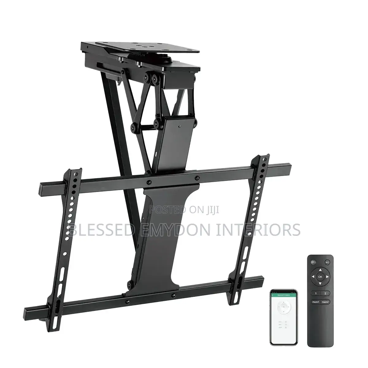 Large Smart Swivelling Flip Down Tv Ceiling Mount for Cement