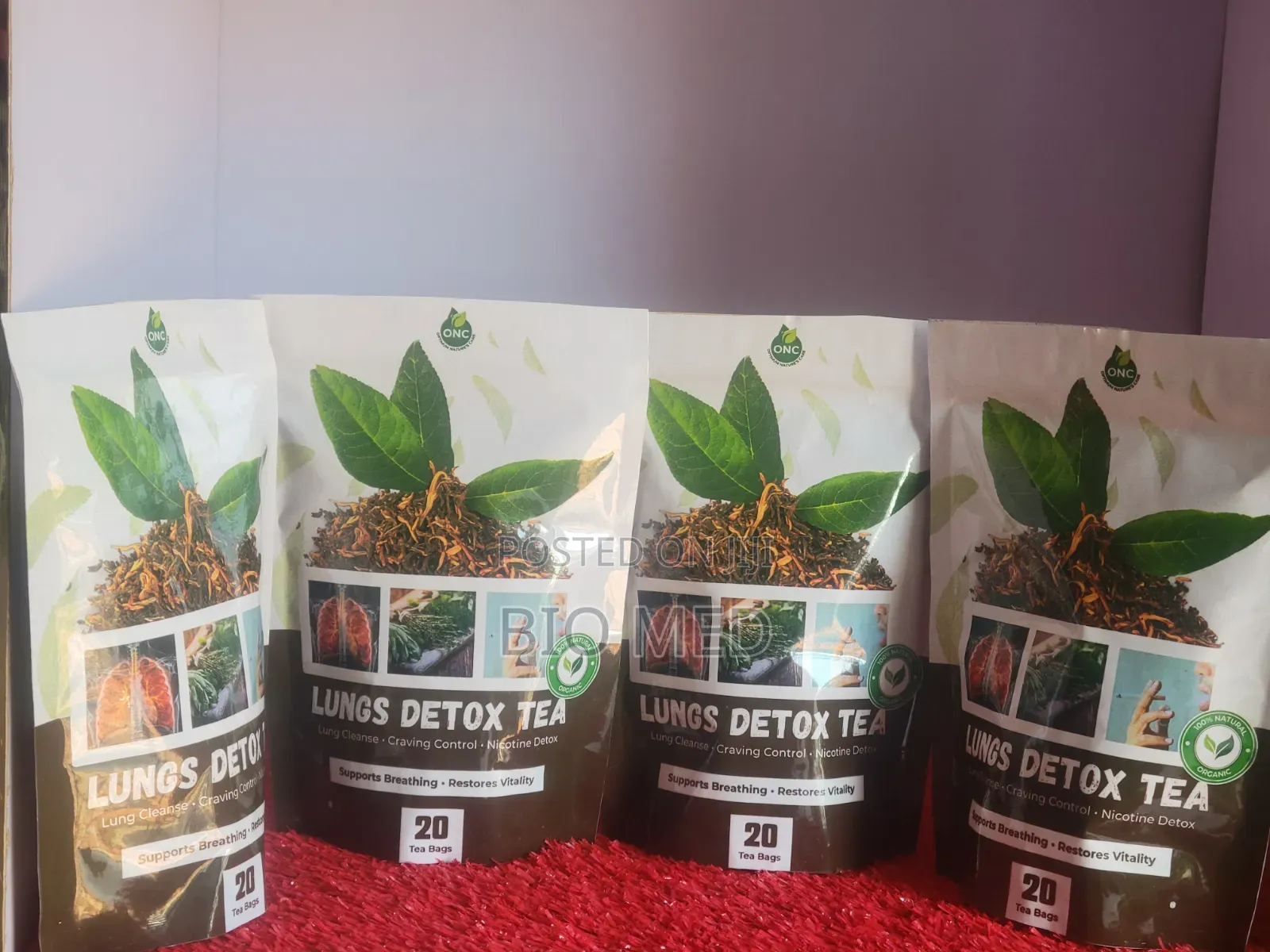 Lungs Detox Tea 20 Tea Bags | Natural Herbal Cleanse