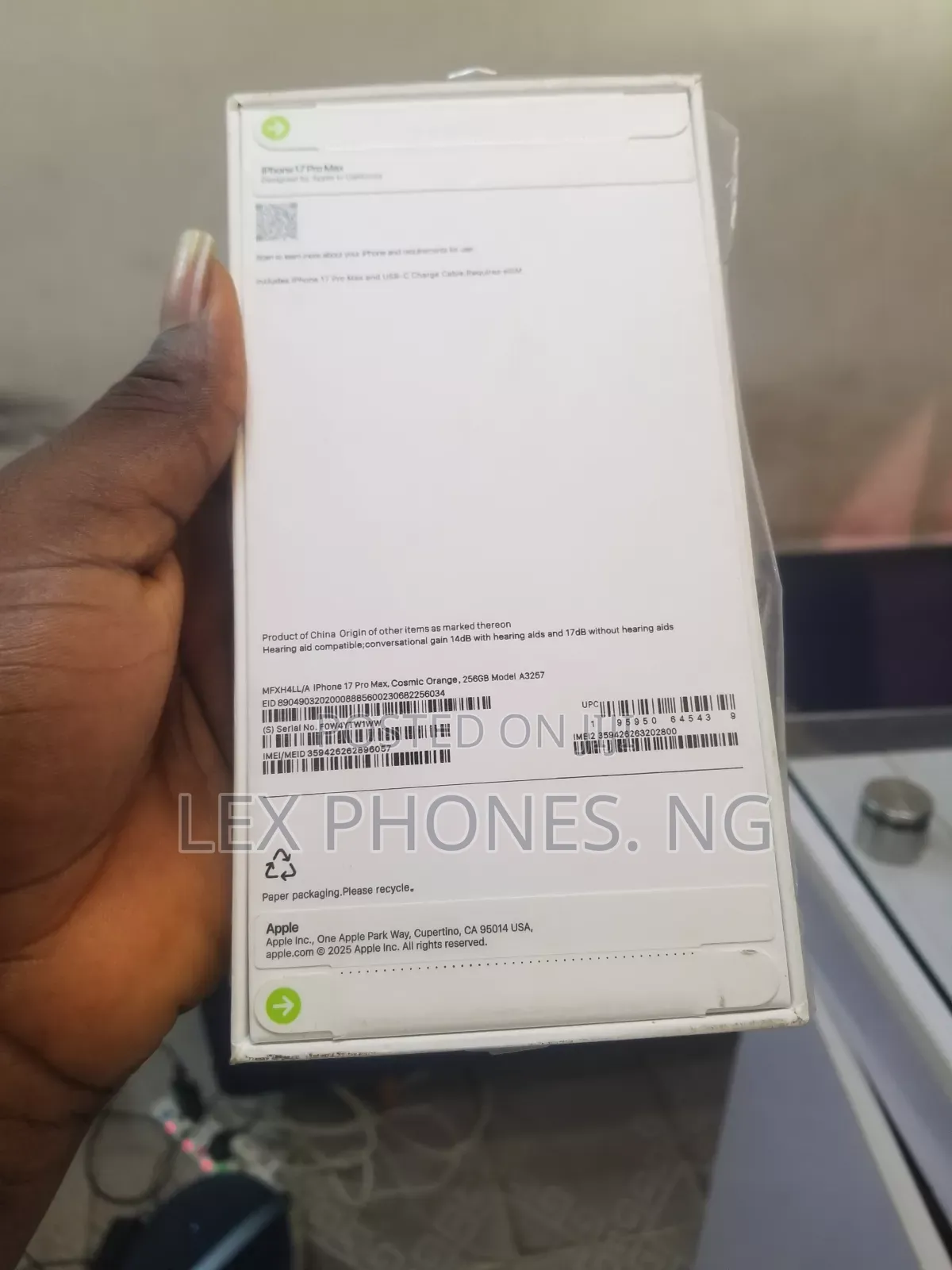 New Apple iPhone 17 Pro Max 256 GB Orange