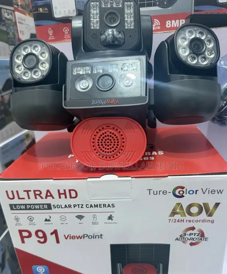 4-Lens Ai Solar Security Camera With Built-in 4g Esim
