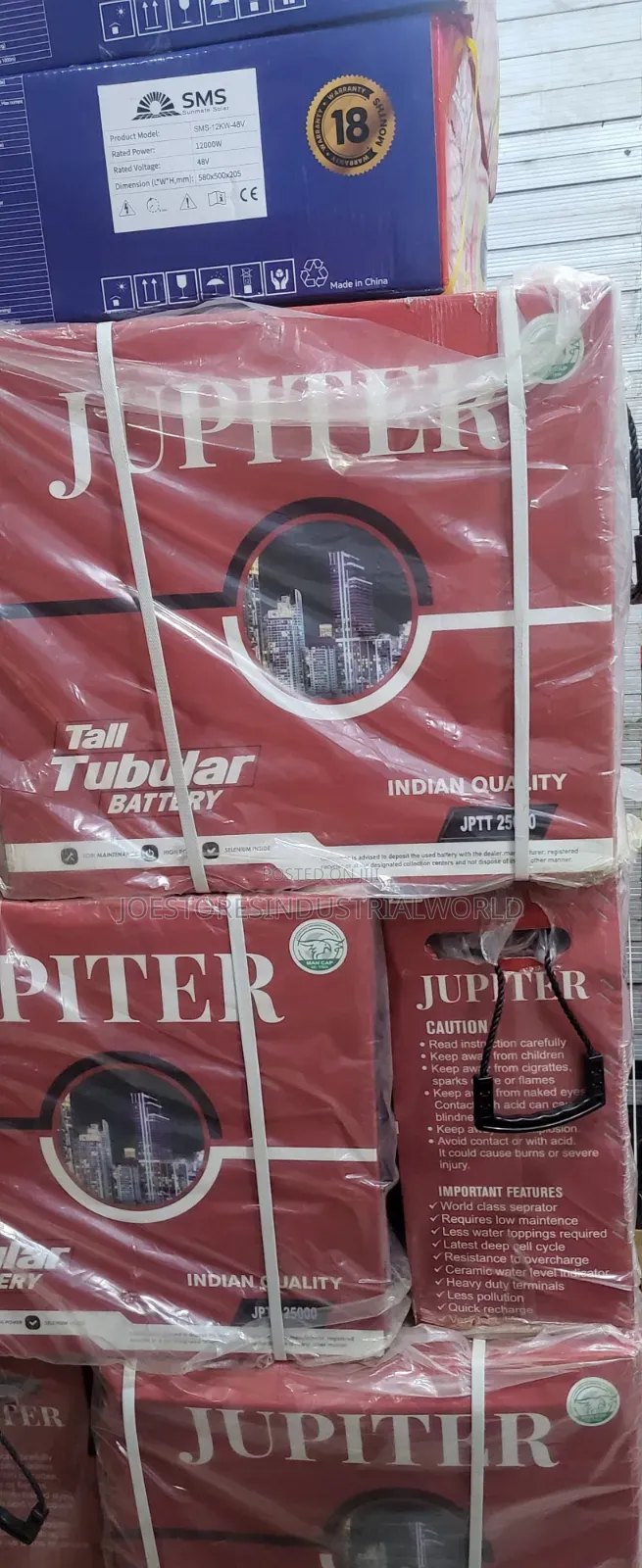Jupiter Tubular Battery 250ah 12v