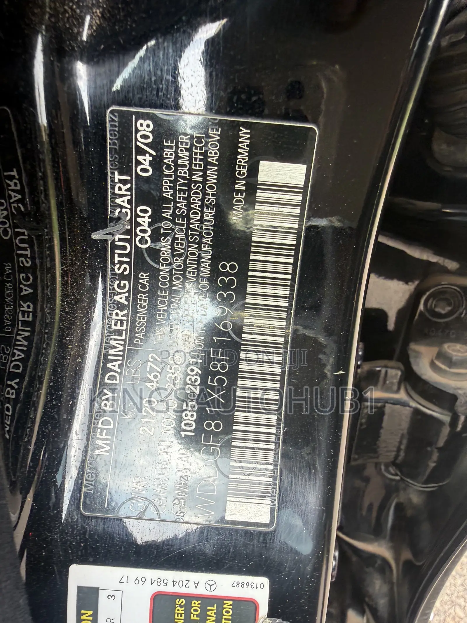 Mercedes-Benz C300 Luxury Sedan RWD (3.0L 6cyl 7A) 2008 Black