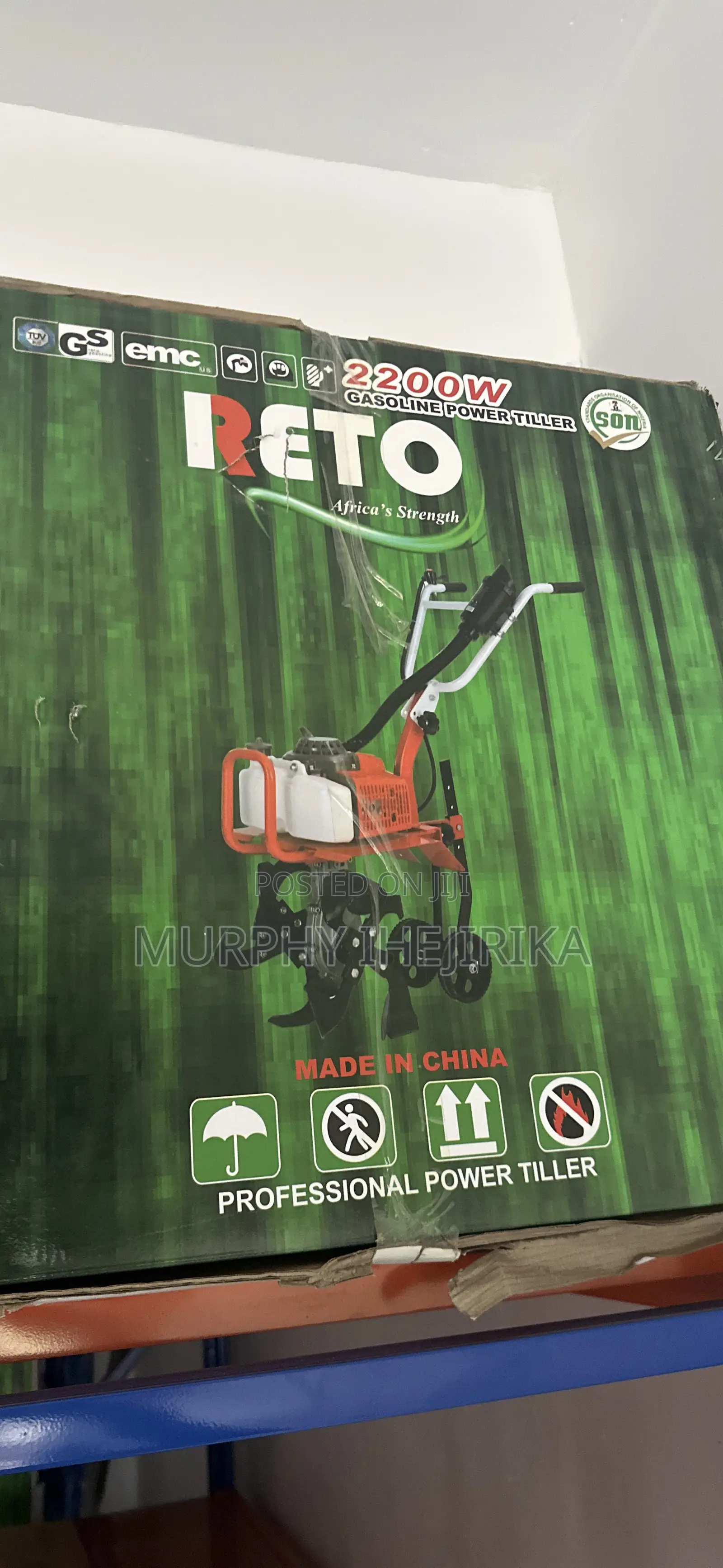 Powerful Professional Power Tiller 62cc 2200w 3.8hp