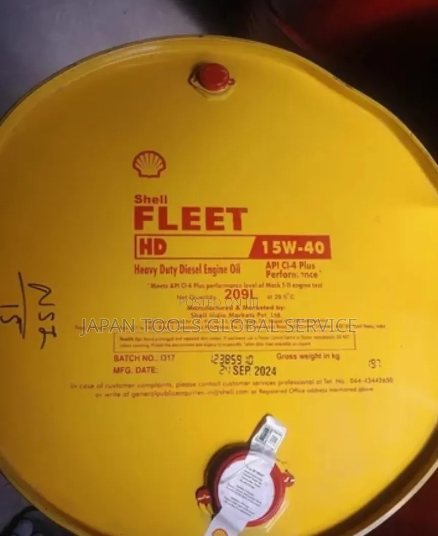 Shell Fleet Hd 15w40 Diesel Engine Oil (209liters)
